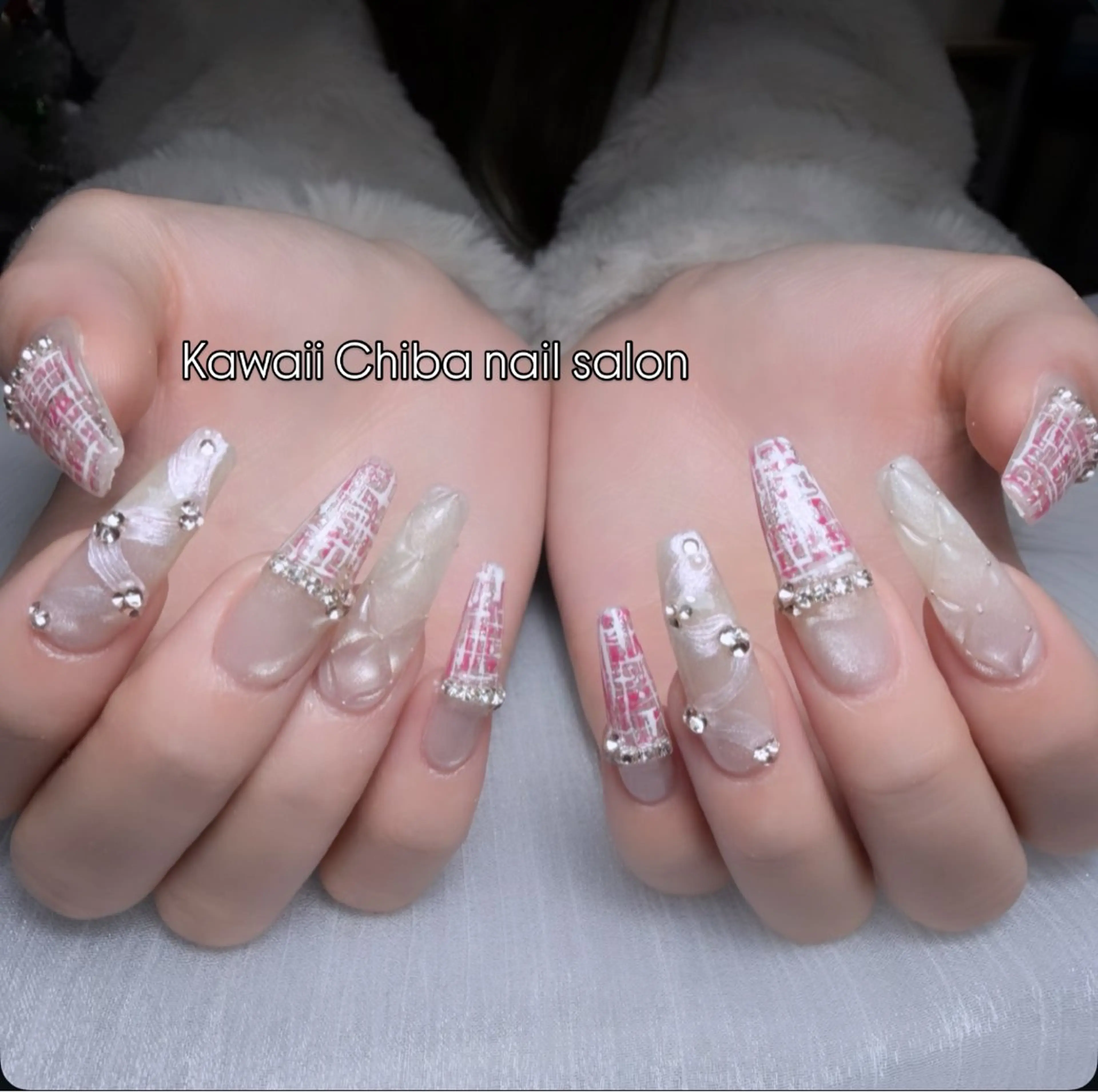 ネイル アートネイル 桜ネイル フラワーネイル ジェルネイル ガーリー ハンドネイル ハンドケア Kawaii Chiba nailのネイルデザイン