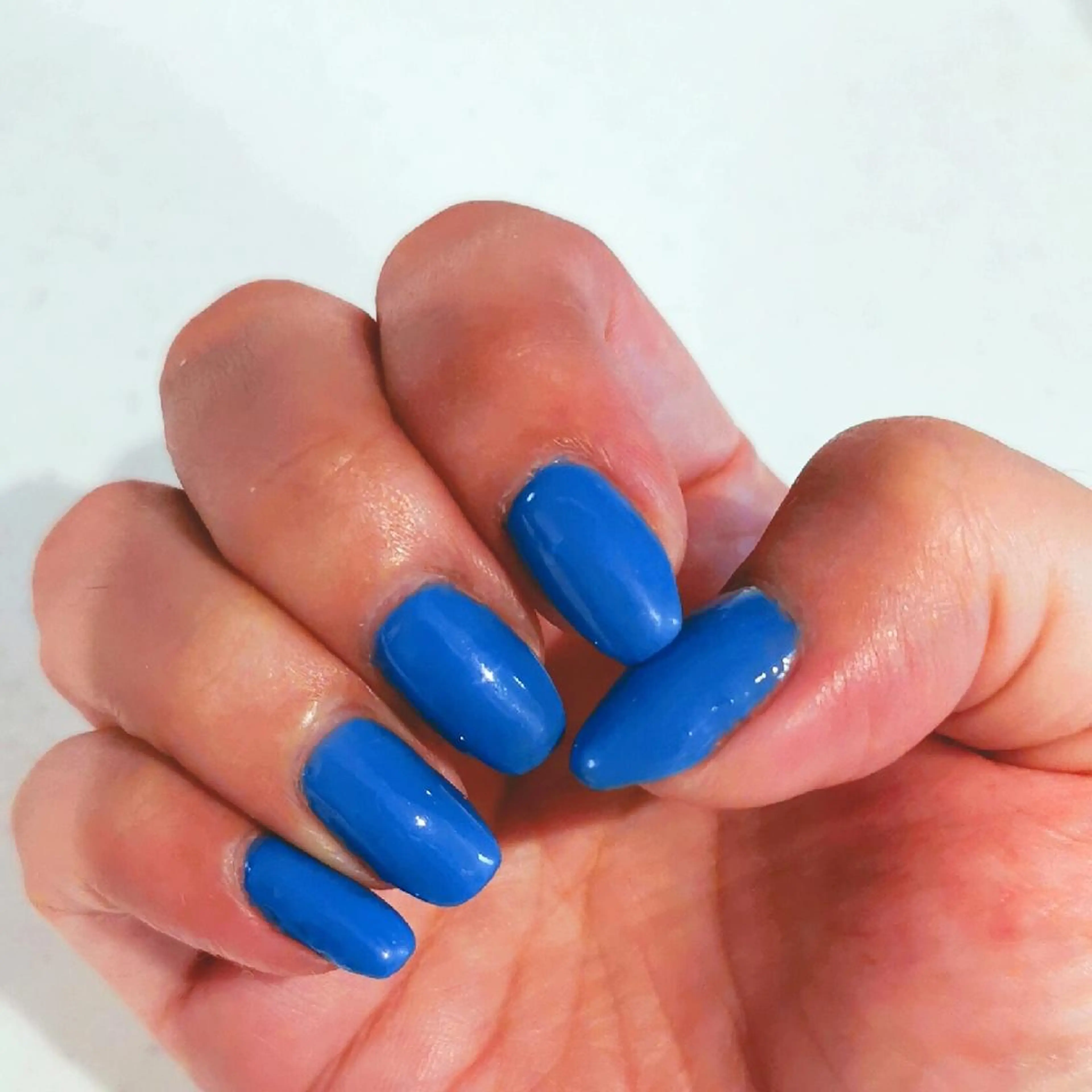 ハンドネイル　ラメなしワンカラーの写真