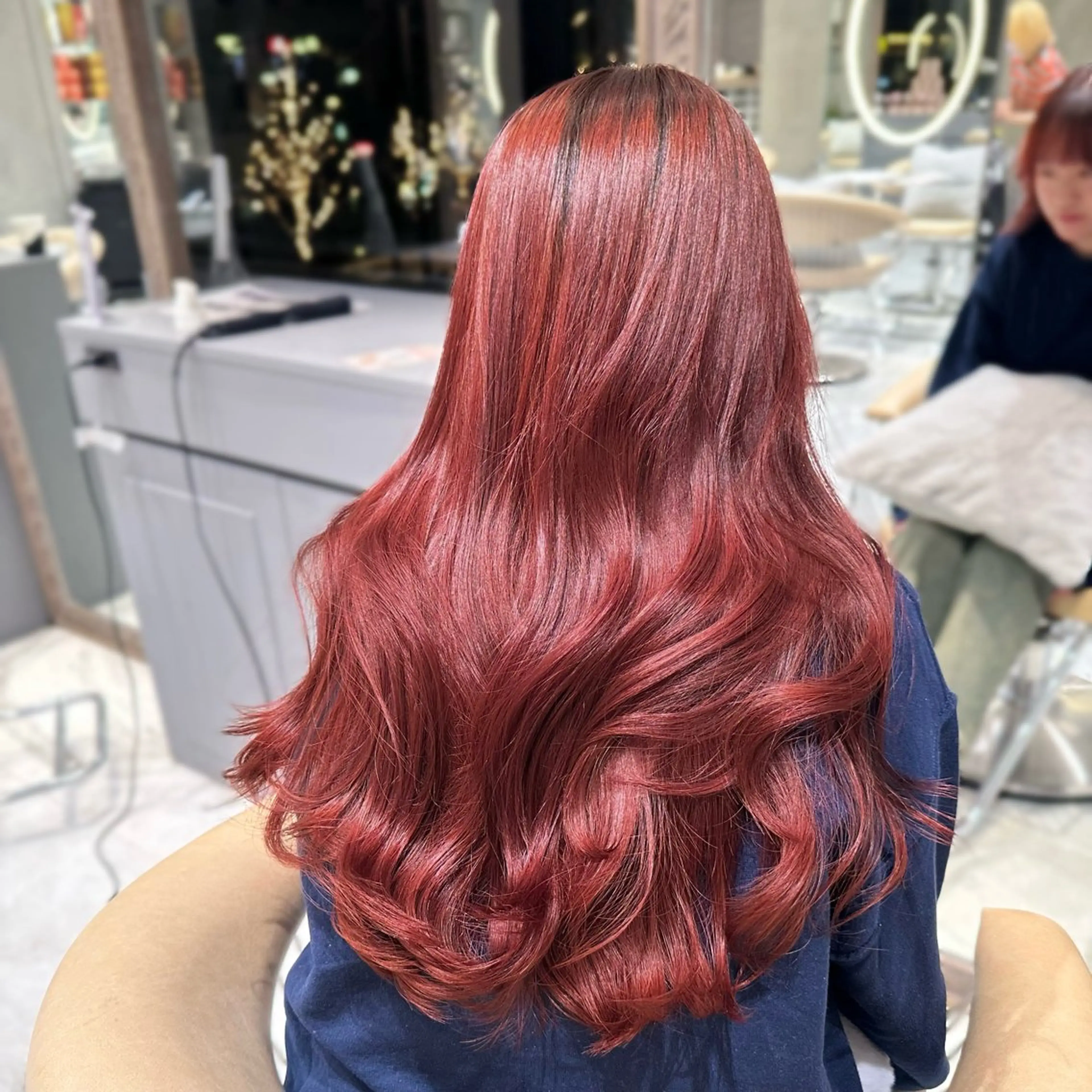 ロング カラー ヘアアレンジ ヘアカラー もえな 💋👼🏻のヘアスタイル