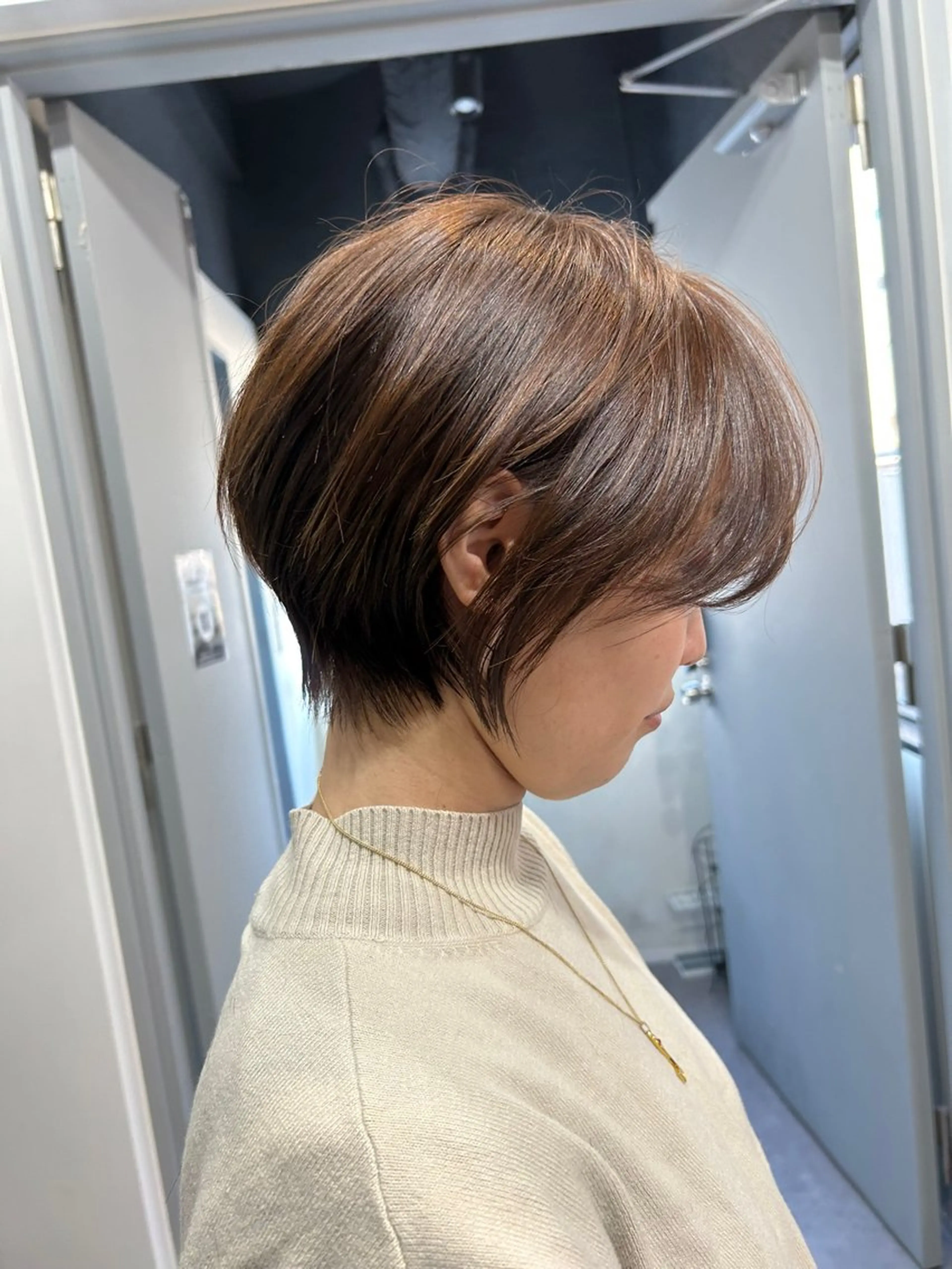 ショート カラー ショートボブ ボブ ショートヘア 表参道【髪質改善】 宮嶋勇太のヘアスタイル