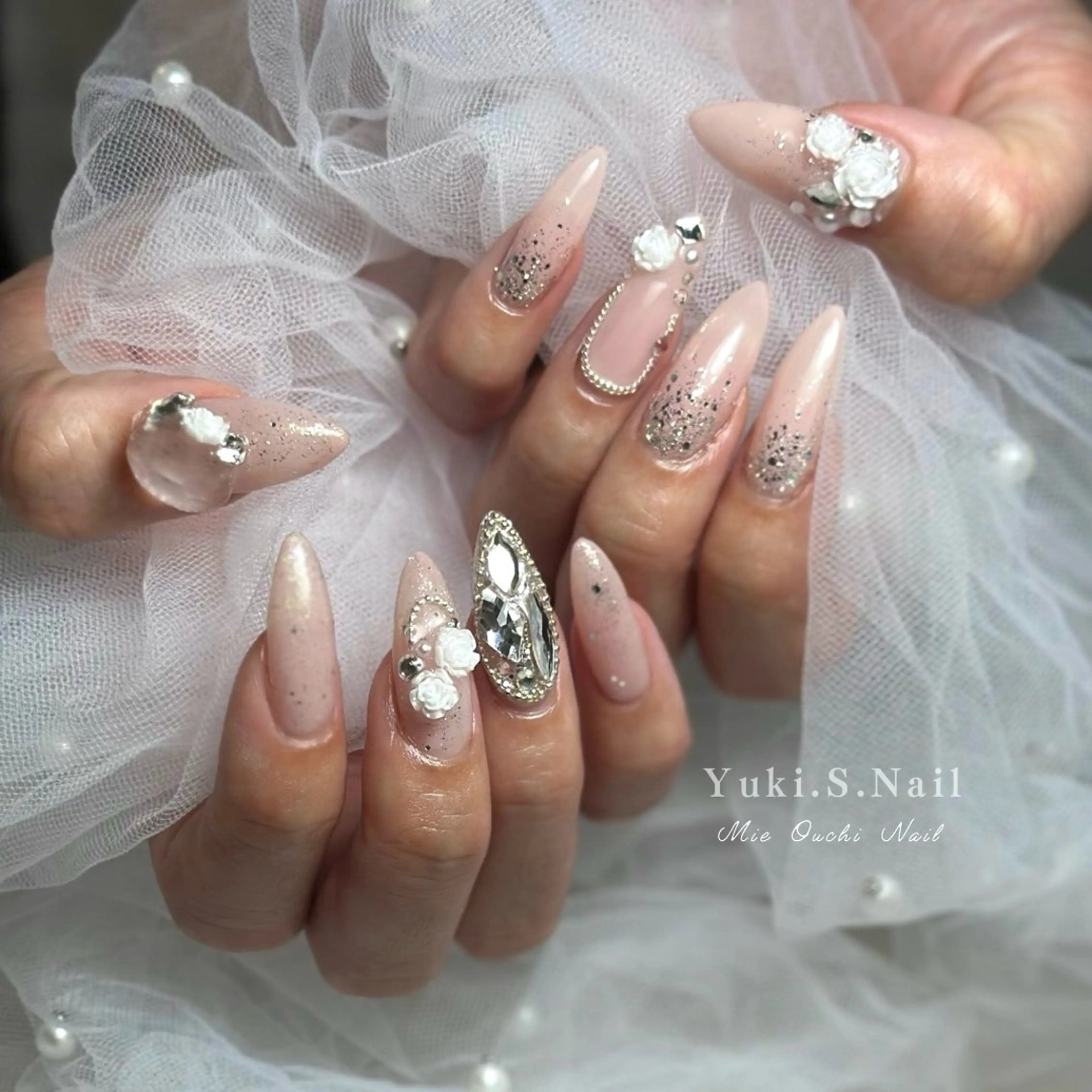 ロング ハンドネイル Yuki S.Nailのネイルデザイン