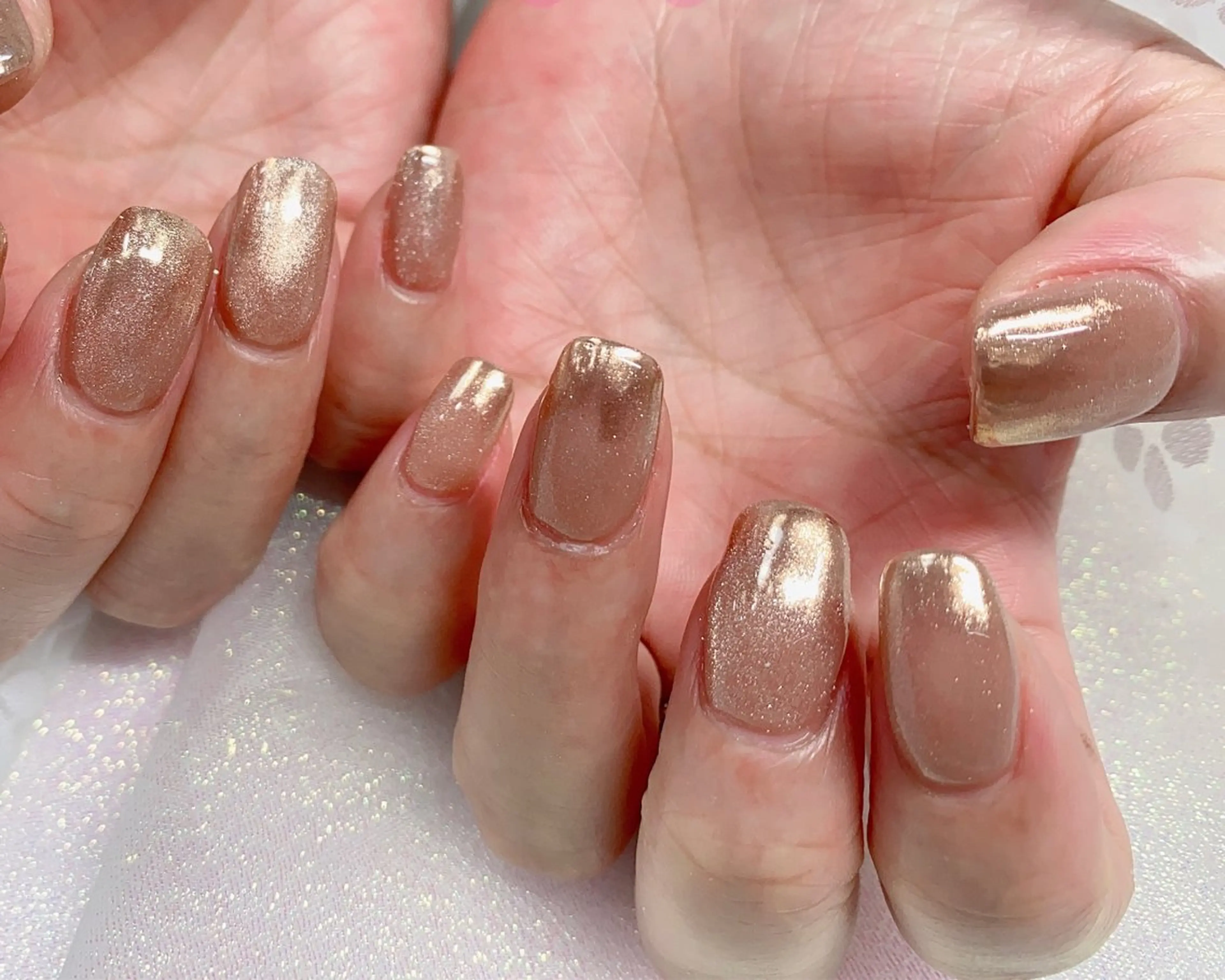 ネイル 長さ出し ジェルネイル キラキラネイル 大理石ネイル(マーブル) ニュアンスネイル Morpho nailのネイルデザイン