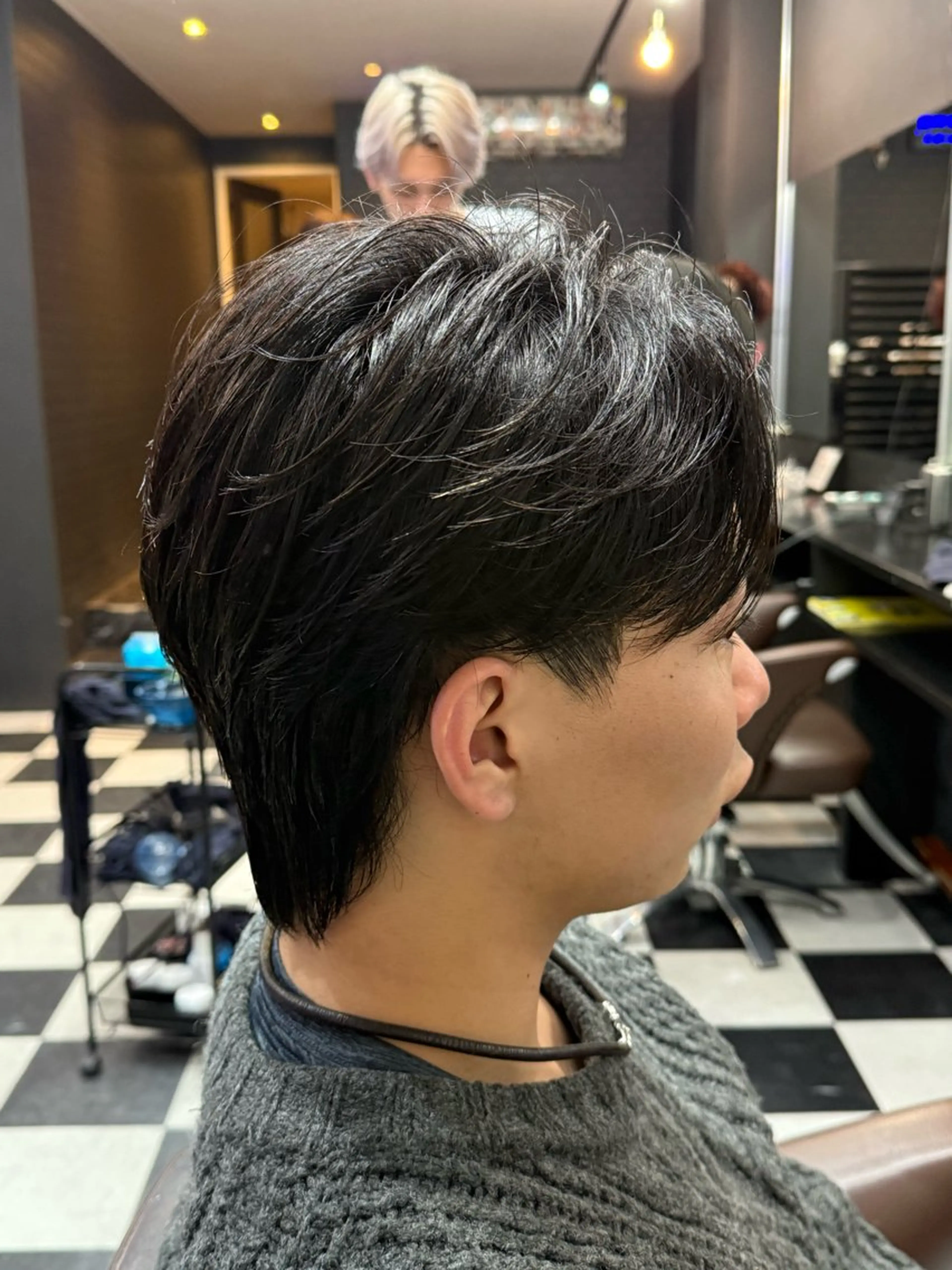 ミディアム メンズ 縮毛矯正 京都/伏見/メンズ/ 石田昂のヘアスタイル