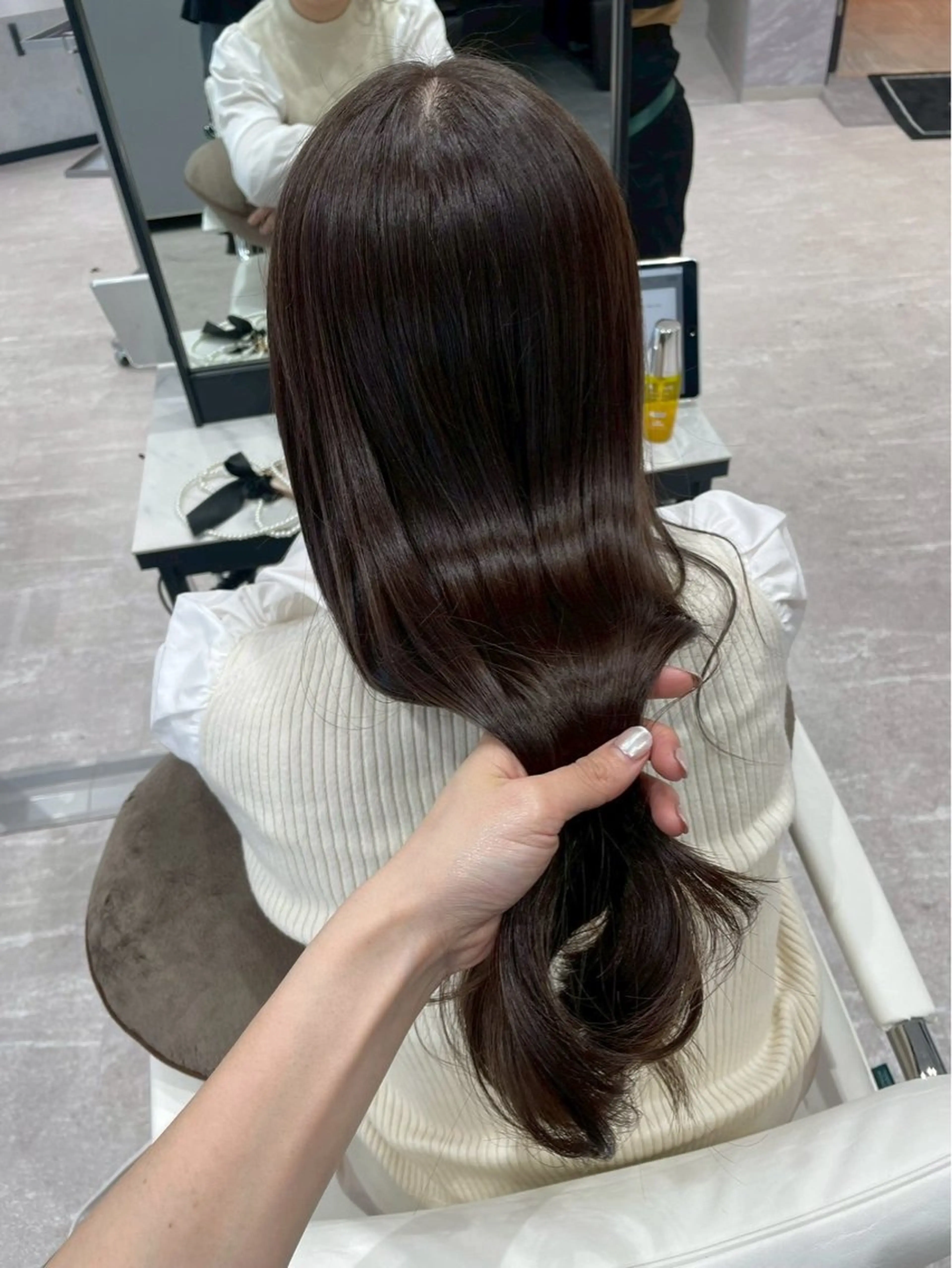 ロング カラー パーマ ショータのヘアスタイル