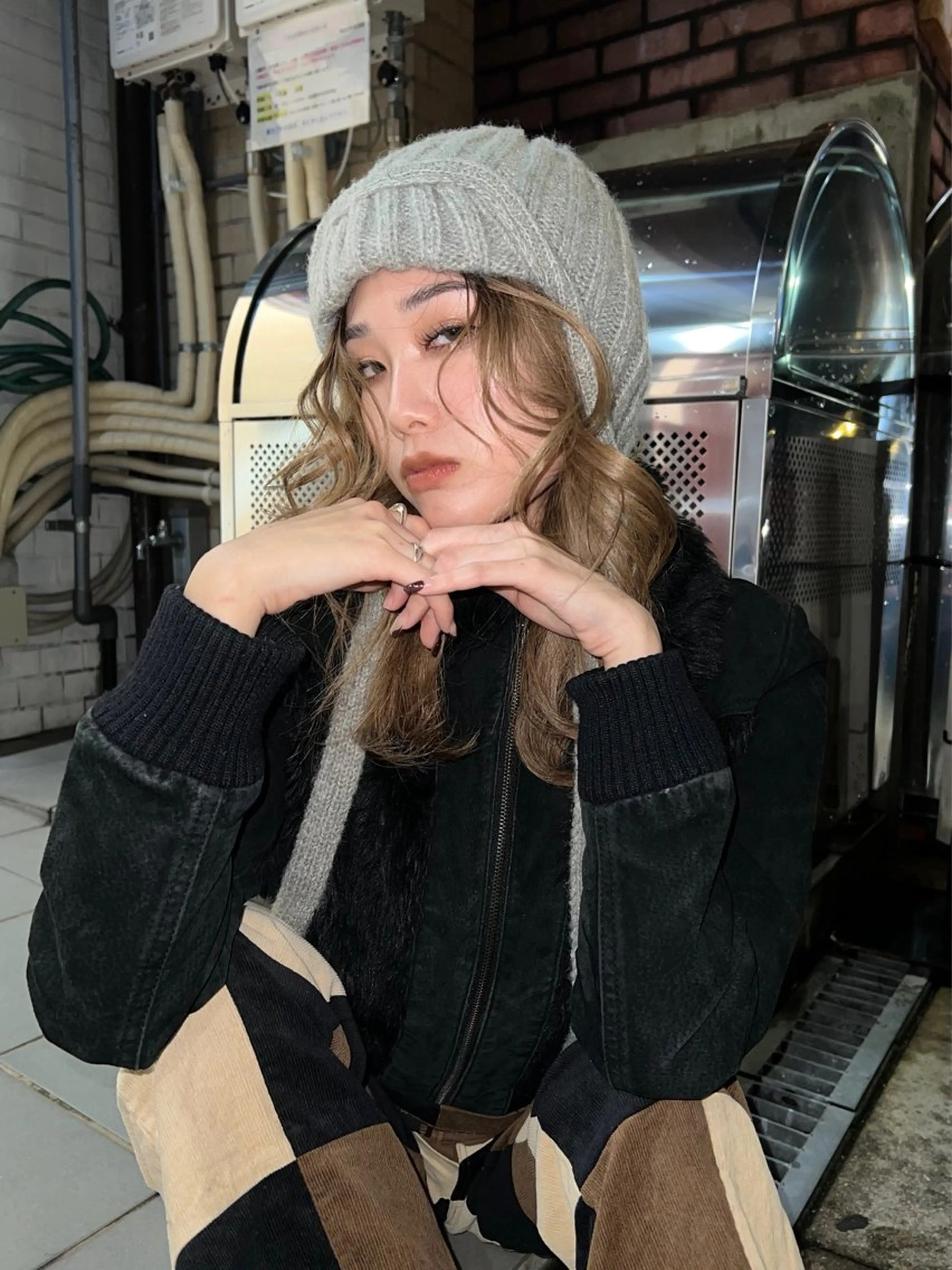 セミロング 室屋 鈴音のヘアスタイル