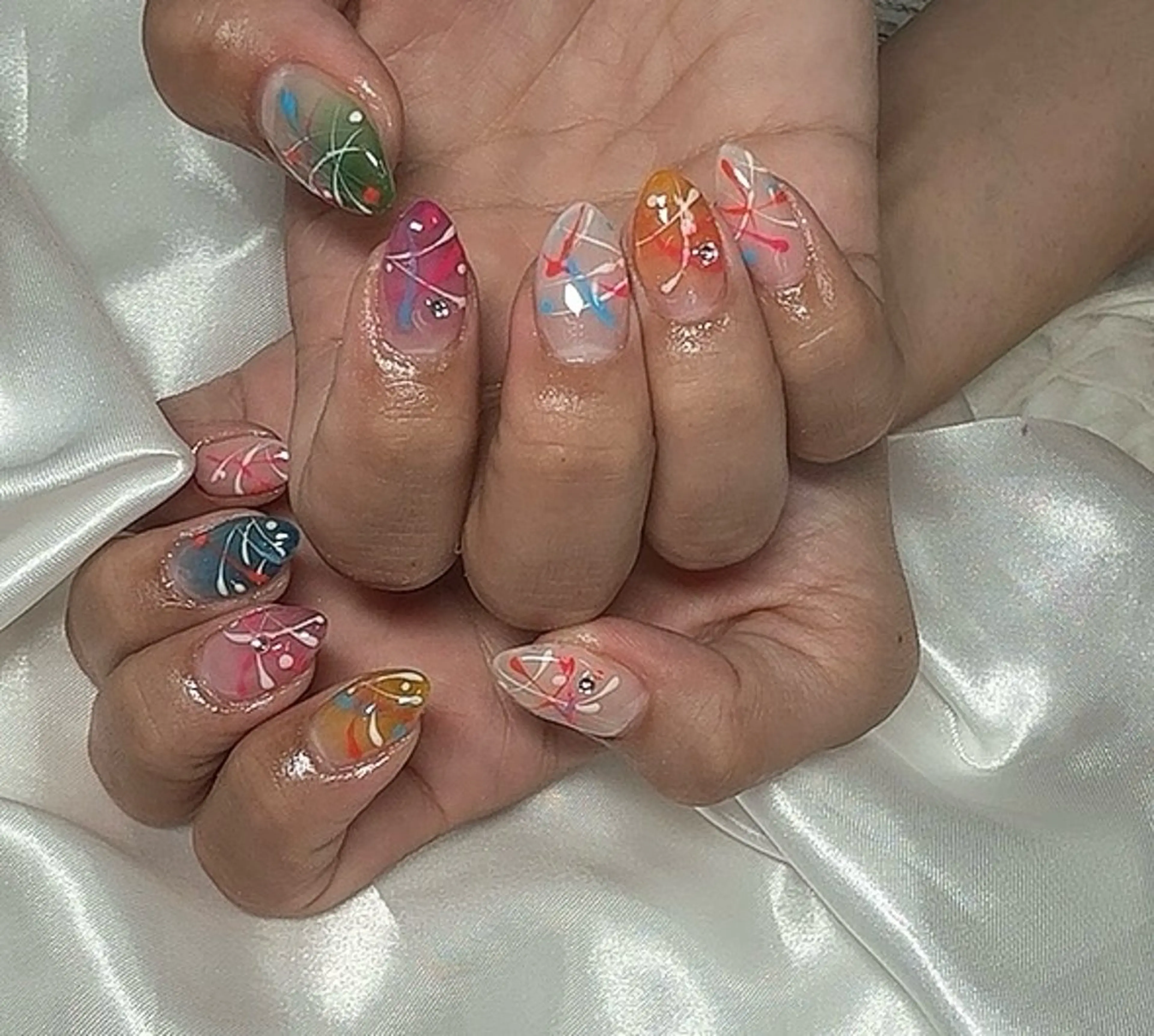 ネイル ヨーヨーネイル ハンドネイル Ruana Nailのネイルデザイン