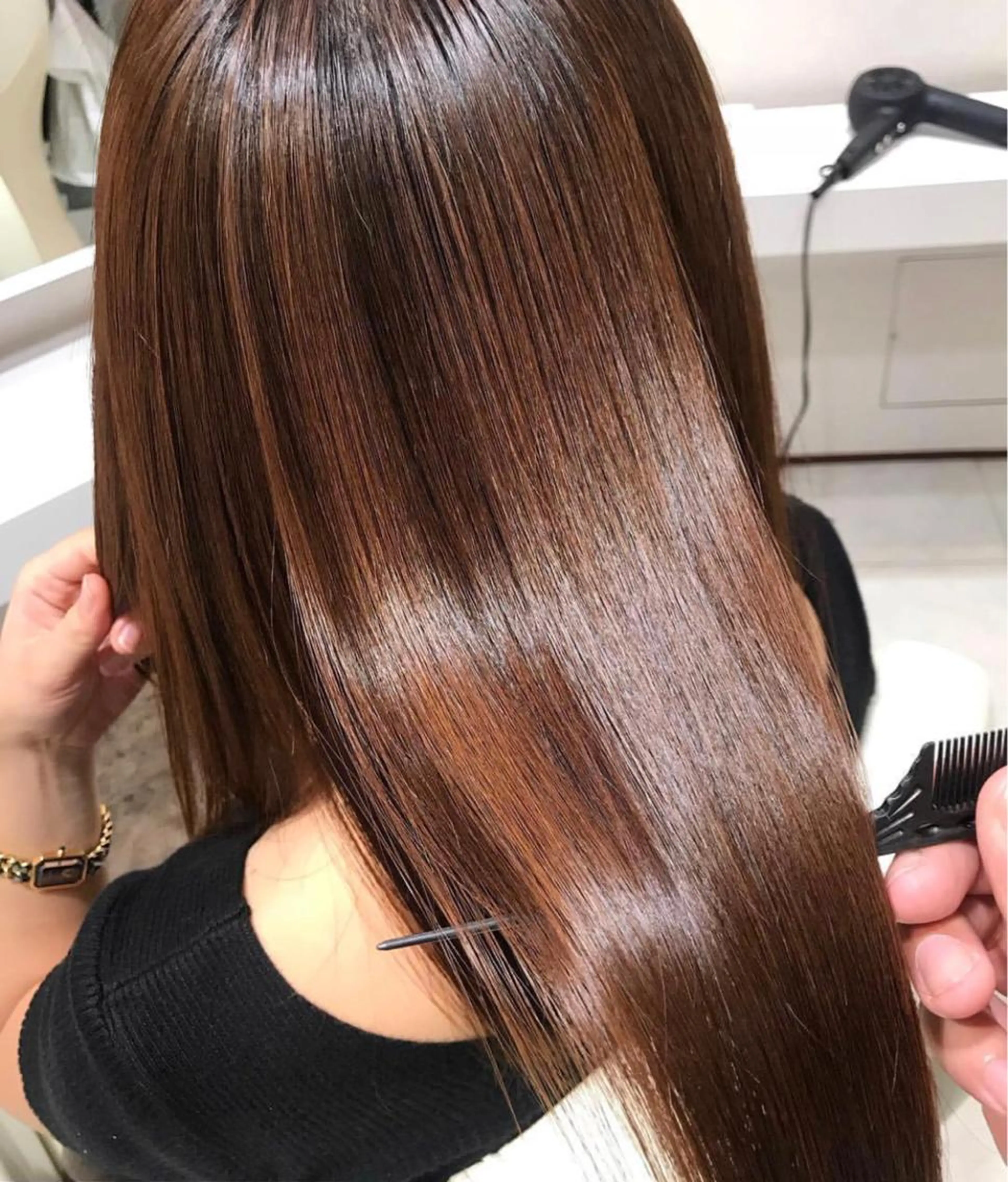 💐髪質改善💐カット & ヘアカラー & 高級GMT縮毛矯正✨弱酸性ダメージレス✨の写真