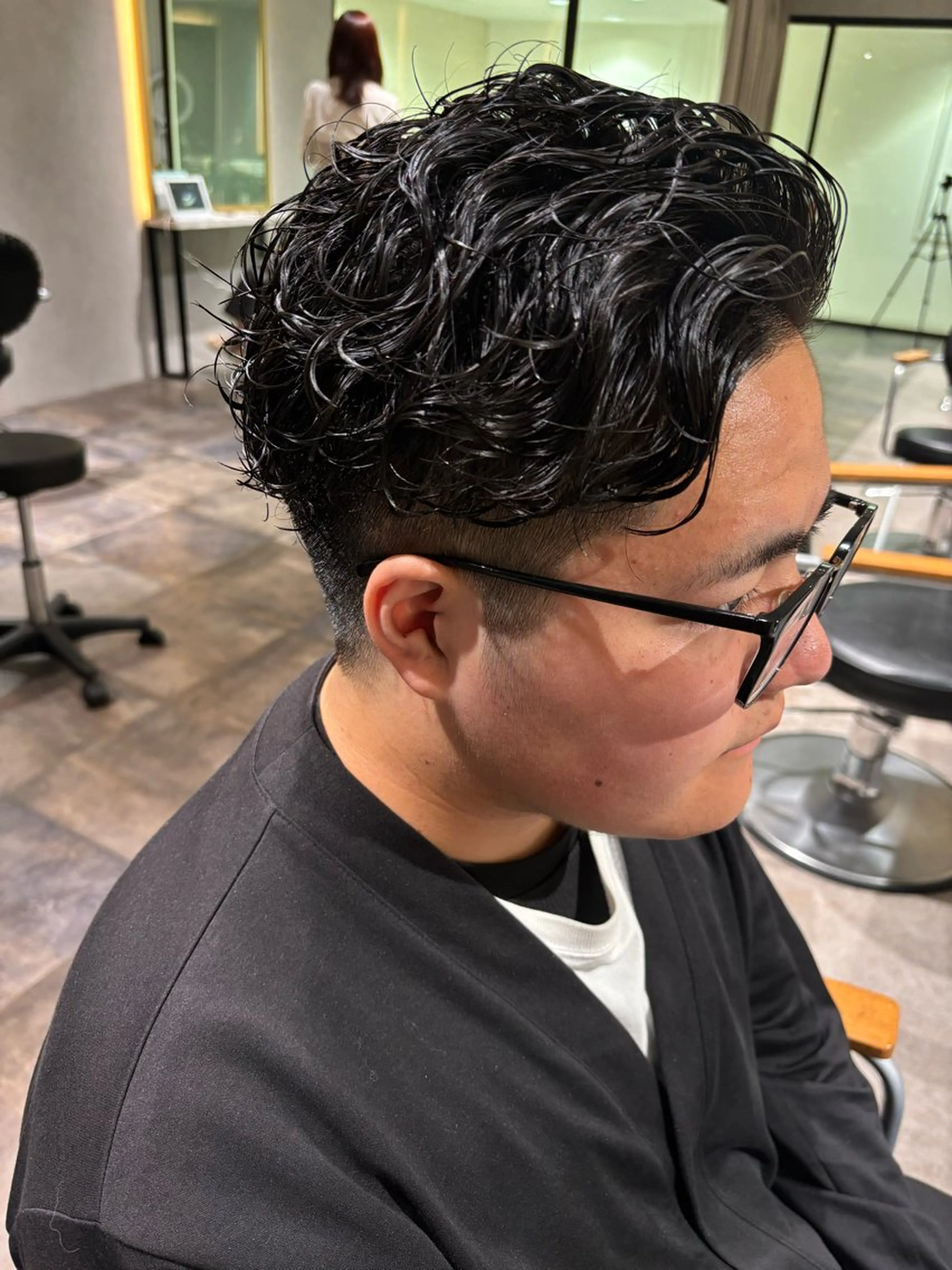 ショート パーマ メンズ メンズパーマ カット パーマ 田村和範/似合わせ カラー/髪質改善のヘアスタイル