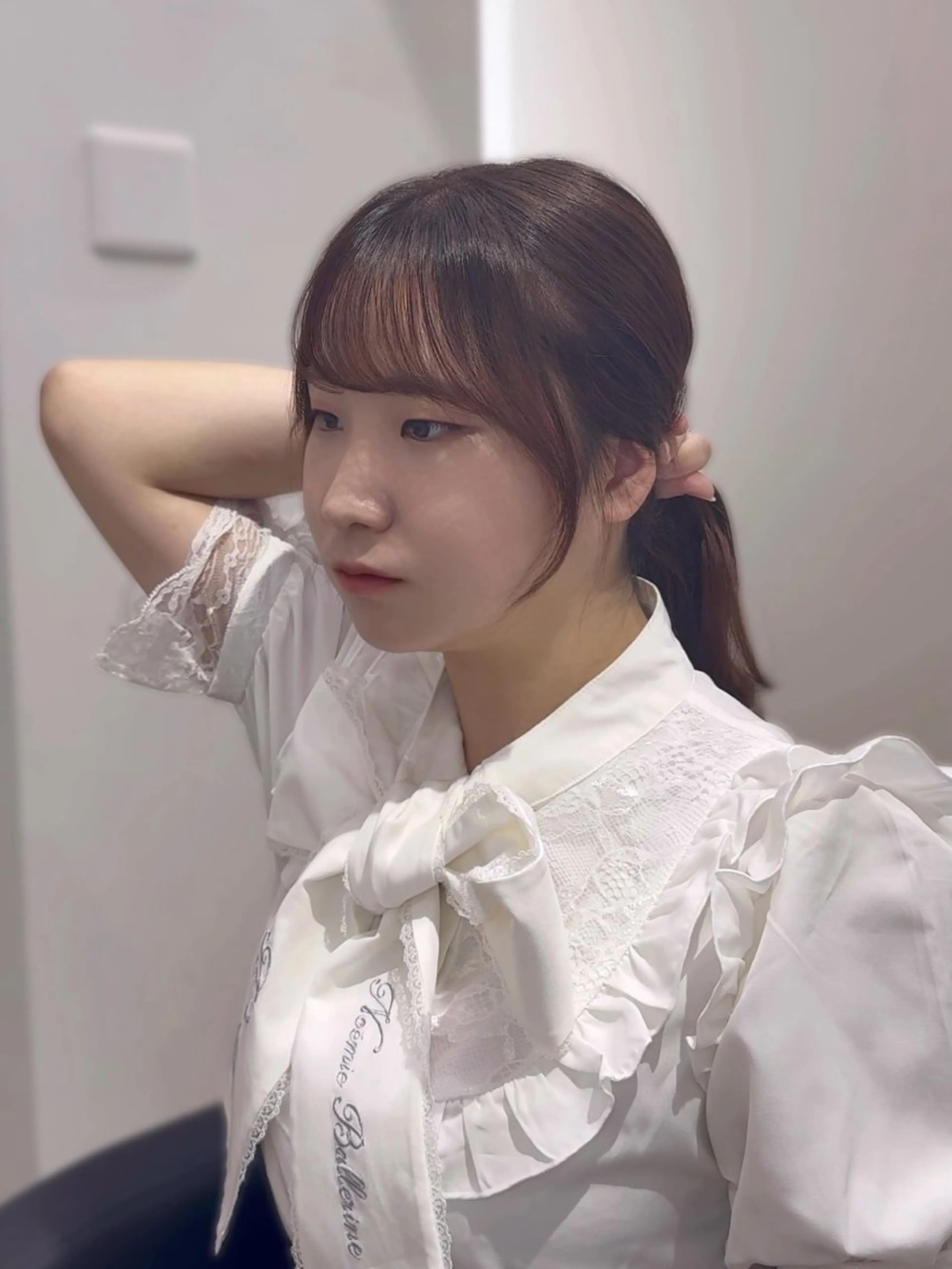 セミロング カラー カット ヘアカラー トリートメント YUZU🎀顔まわり ×レイヤーカットのヘアスタイル