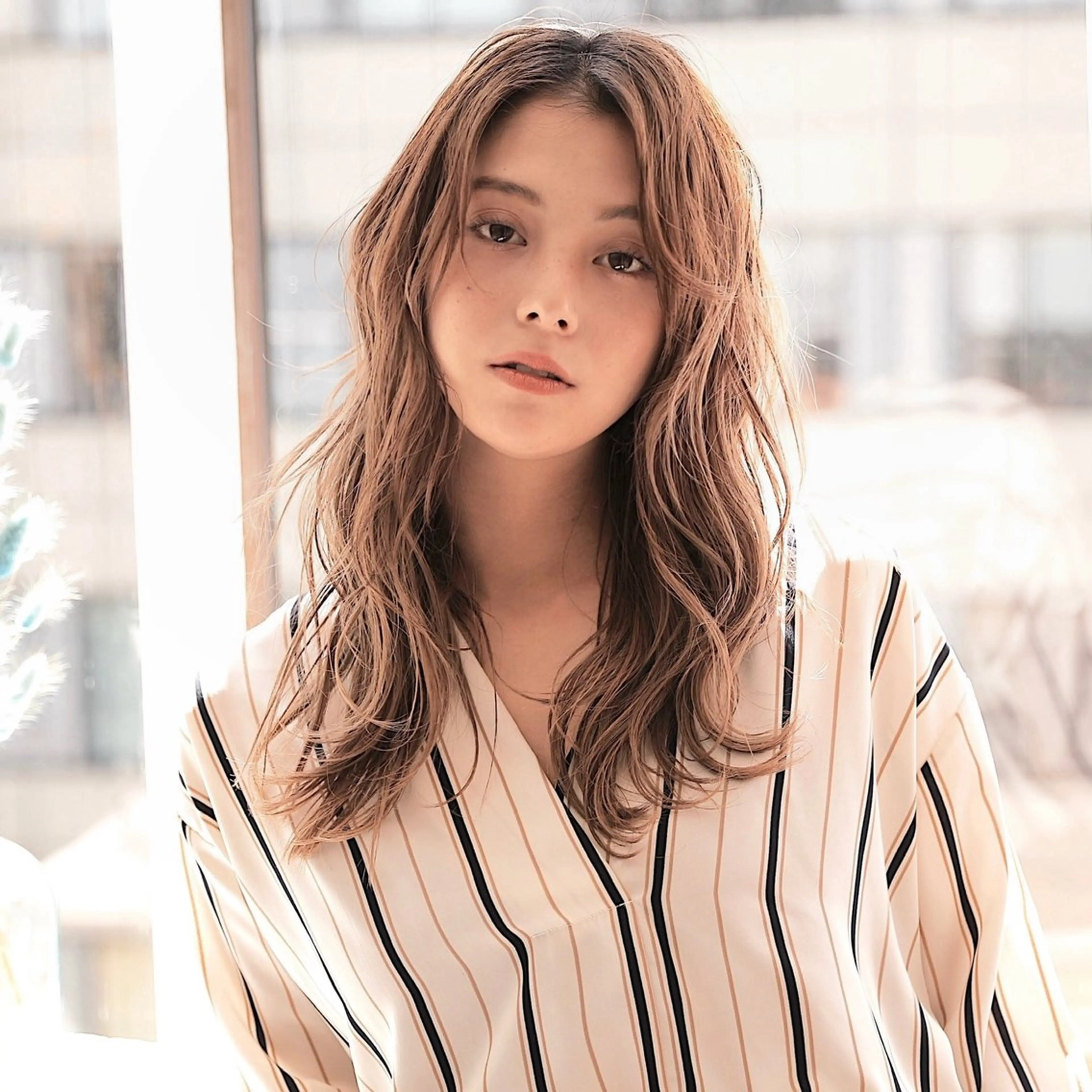 ロング ボブ 髪質改善 韓国風ヘア カット ヘアカラー トリートメント 🎗️comoda 神戸三宮 髪質改善のヘアスタイル