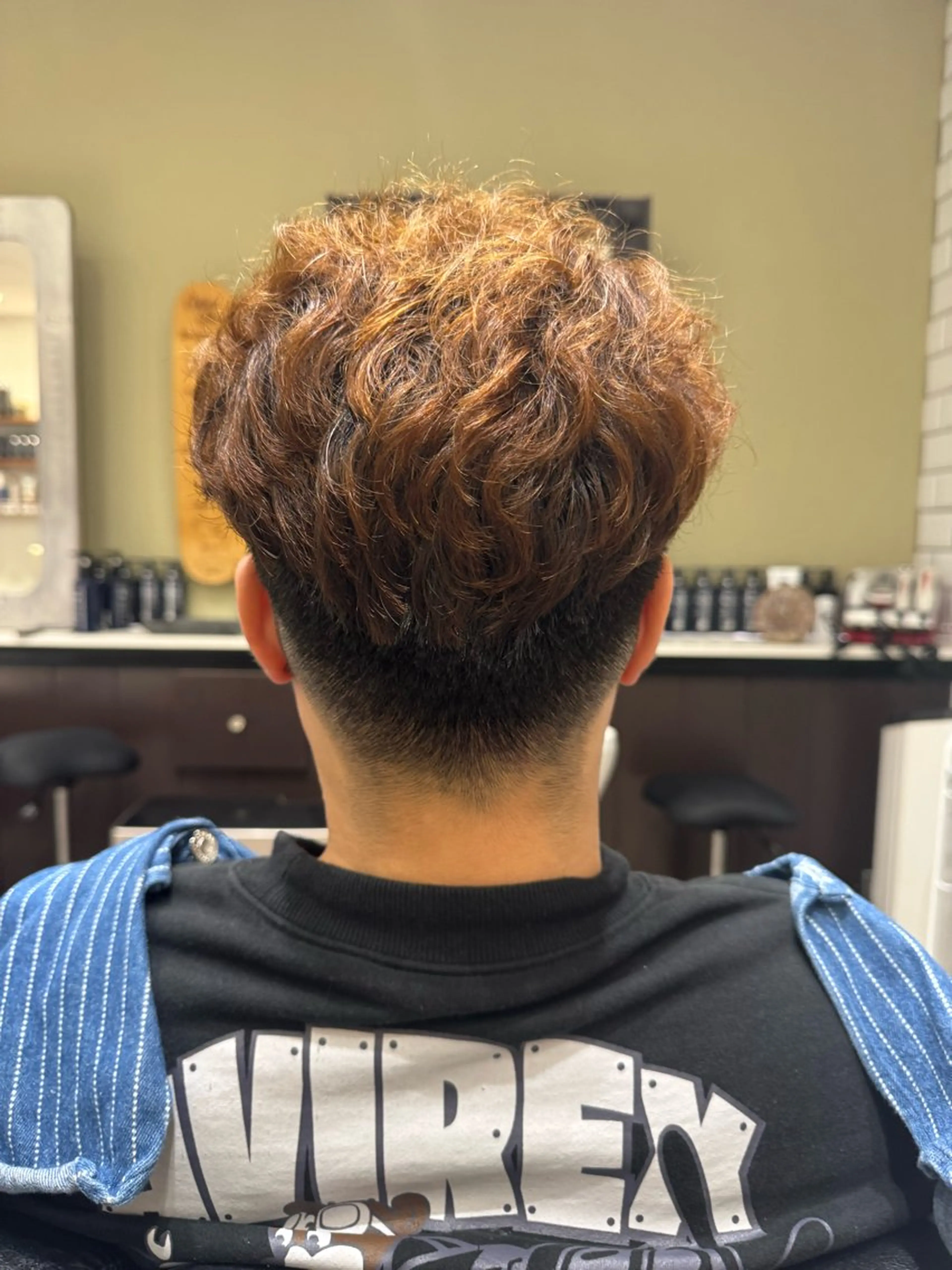 カラー パーマ メンズ カット パーマ 城所 千裕のヘアスタイル
