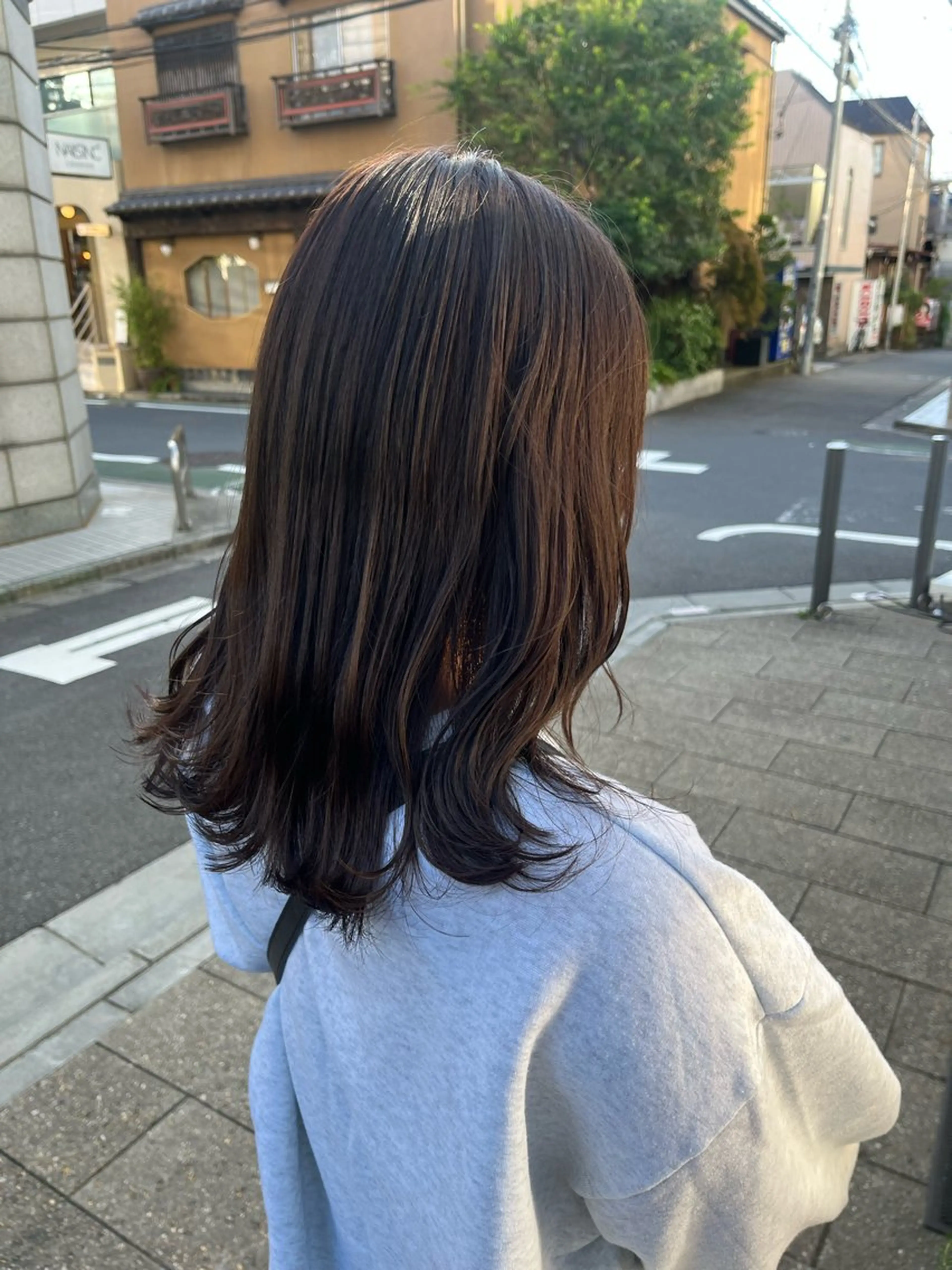 ミディアム カラー ブラウンカラー カット ヘアカラー トリートメント ✨透明感カラー✨ 🦖佐々木未来🦕のヘアスタイル