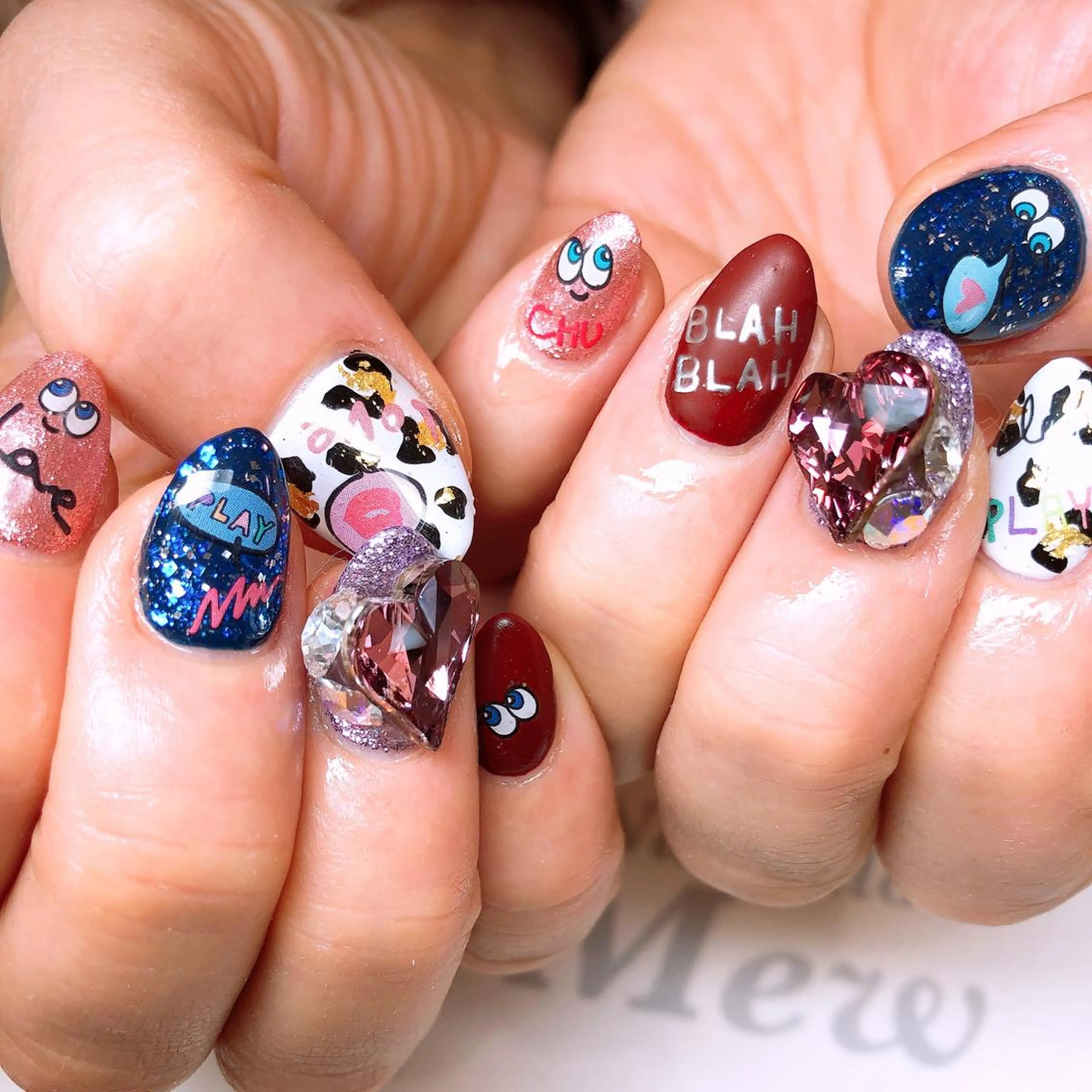 ミディアム ネイル Nailsalon Mew❤︎のネイルデザイン