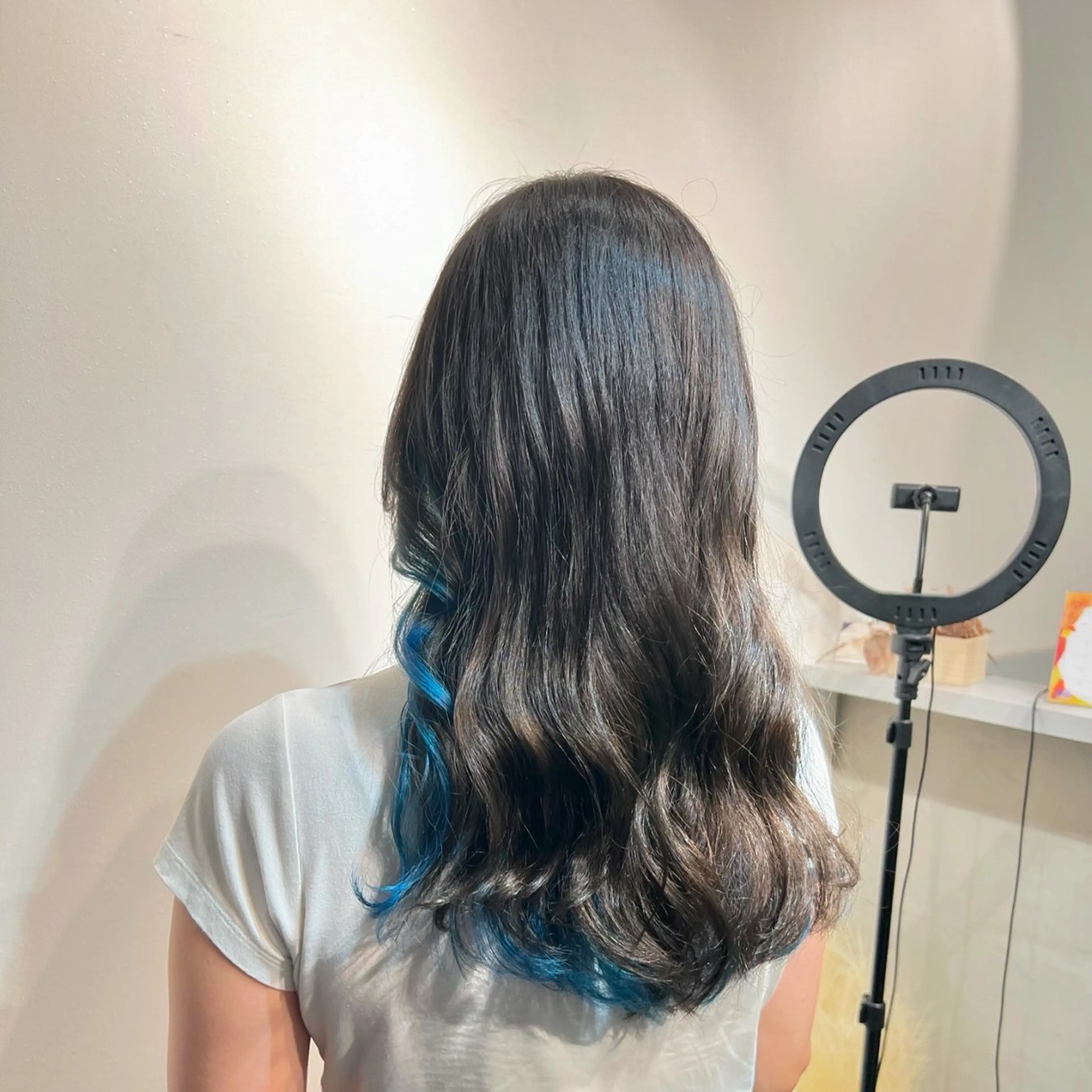 ロング カラー ブルーカラー ブラウンカラー カット ヘアカラー 半個室/髪質改善/ 🫧苅屋菜奈子のヘアスタイル