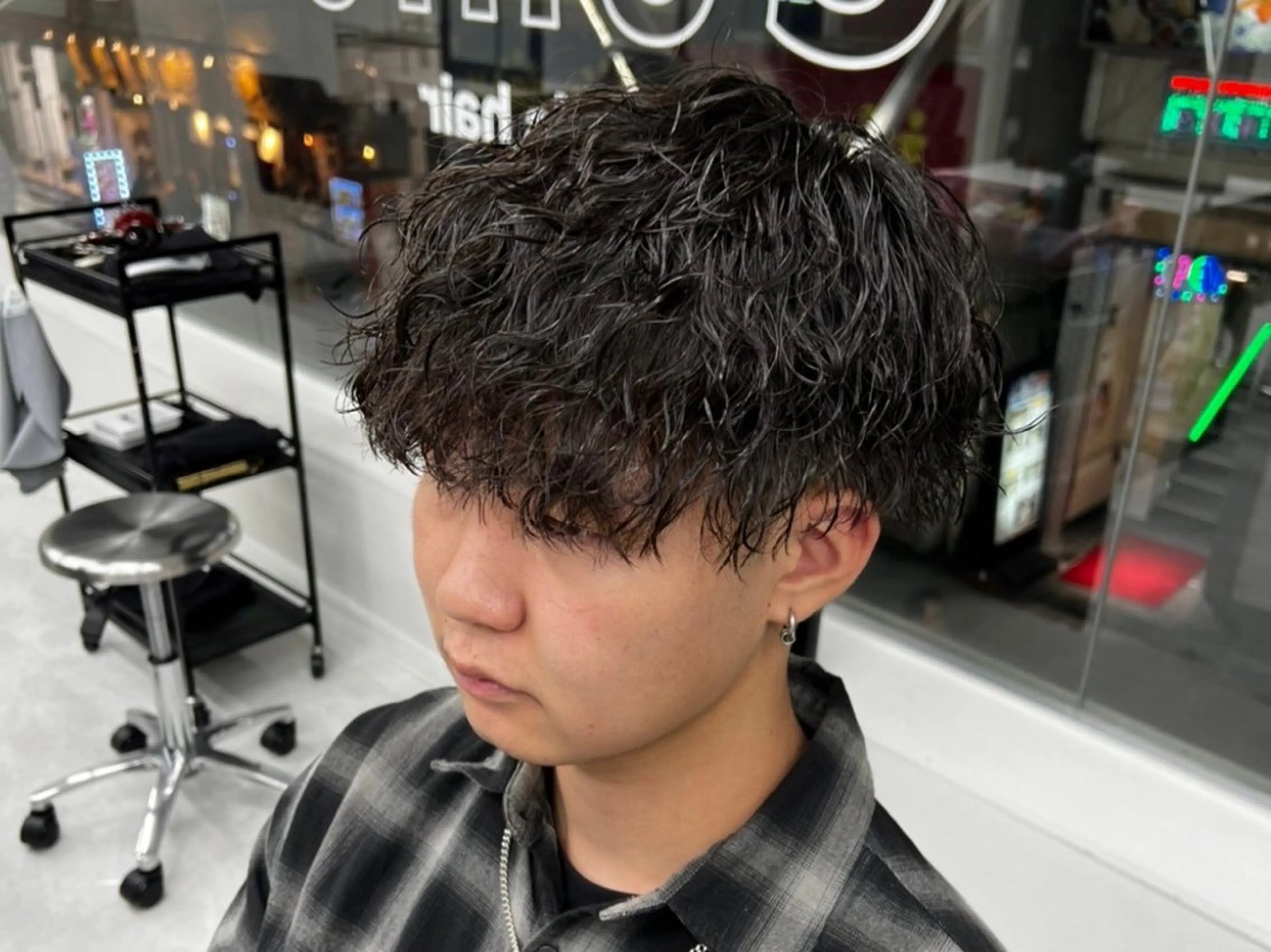 ショート パーマ メンズ カット パーマ ヘアセット 垢抜けメンズパーマ/ DAICHIのヘアスタイル