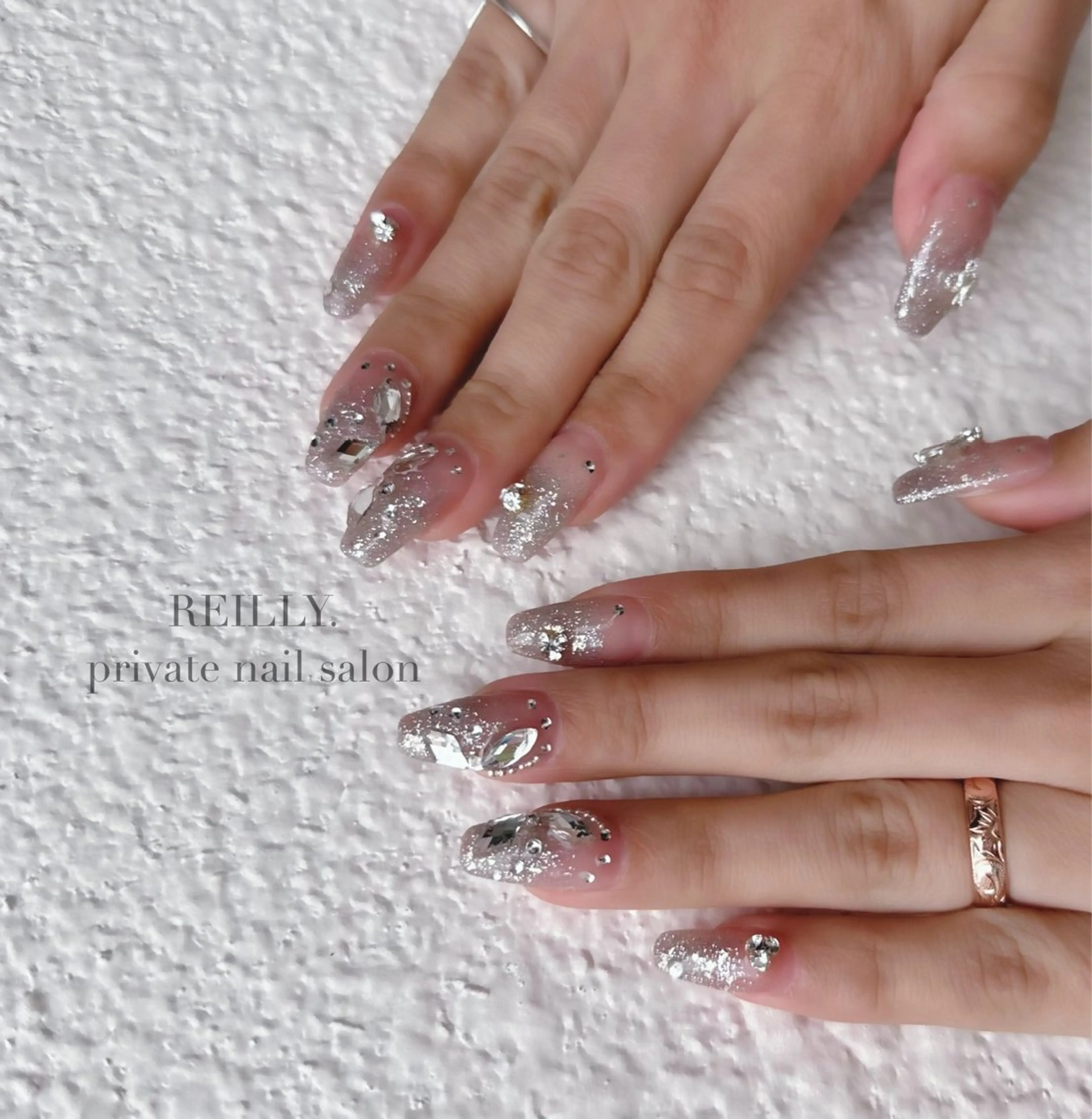 ネイル チークネイル 長さ出し フットネイル フレンチネイル ジェルネイル ハンドネイル Reillynail みさきのネイルデザイン