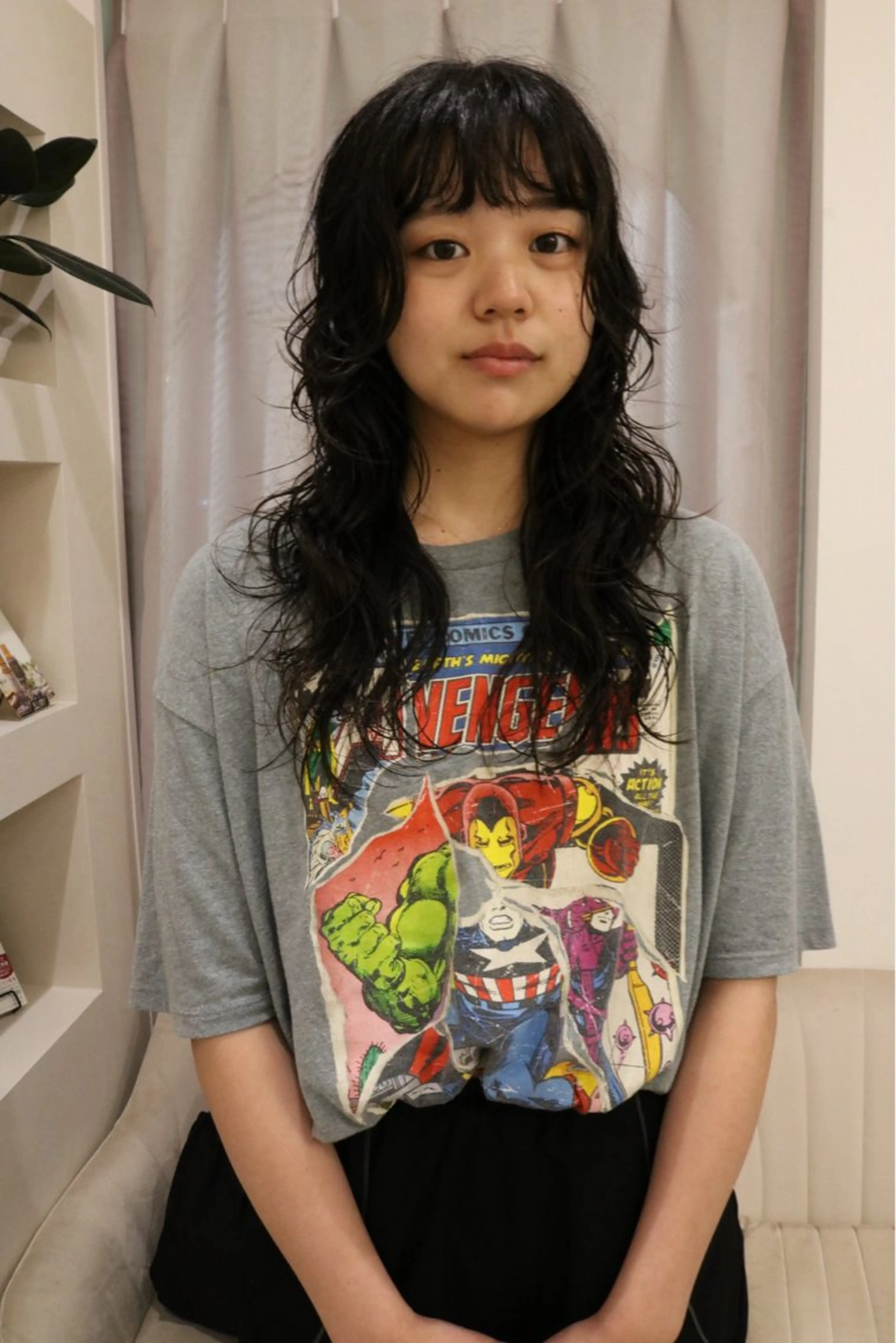 ロング パーマ カット パーマ トリートメント 松村 澪里のヘアスタイル