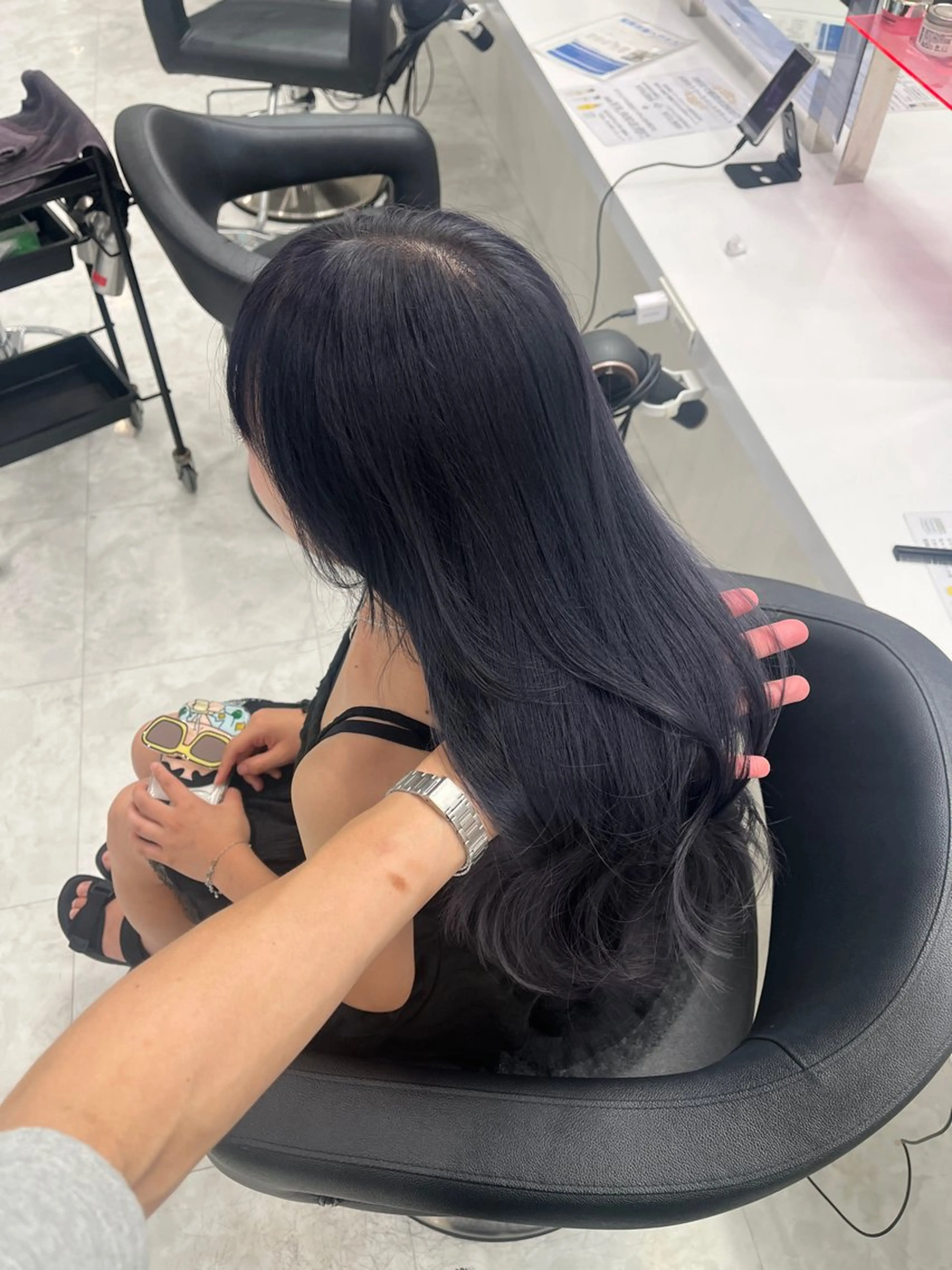 ロング カラー 大人っぽ韓国ヘア 寒色💙yuma💙のヘアスタイル