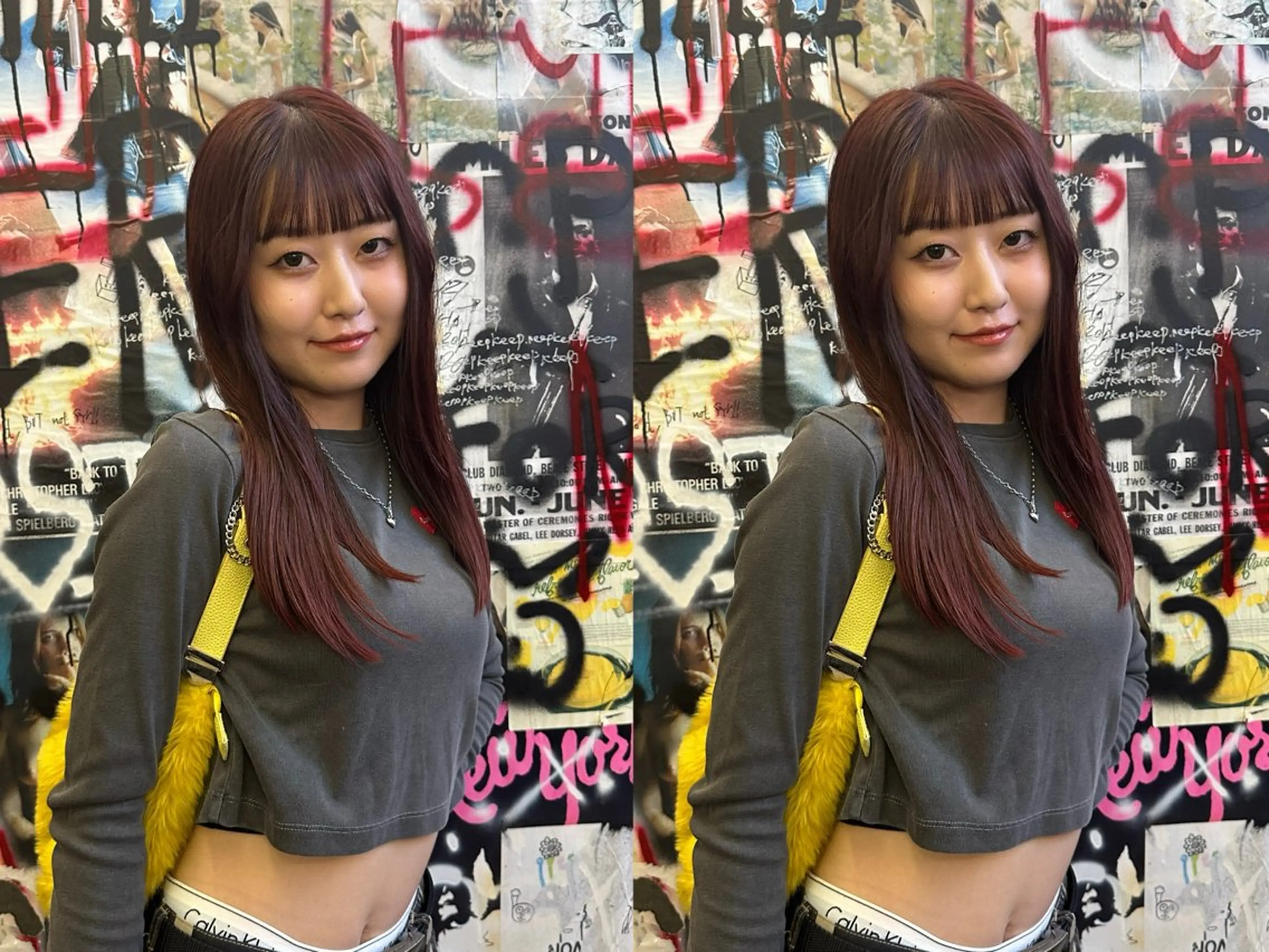 ロング カラー MOE レイヤー/新宿三丁目のヘアスタイル