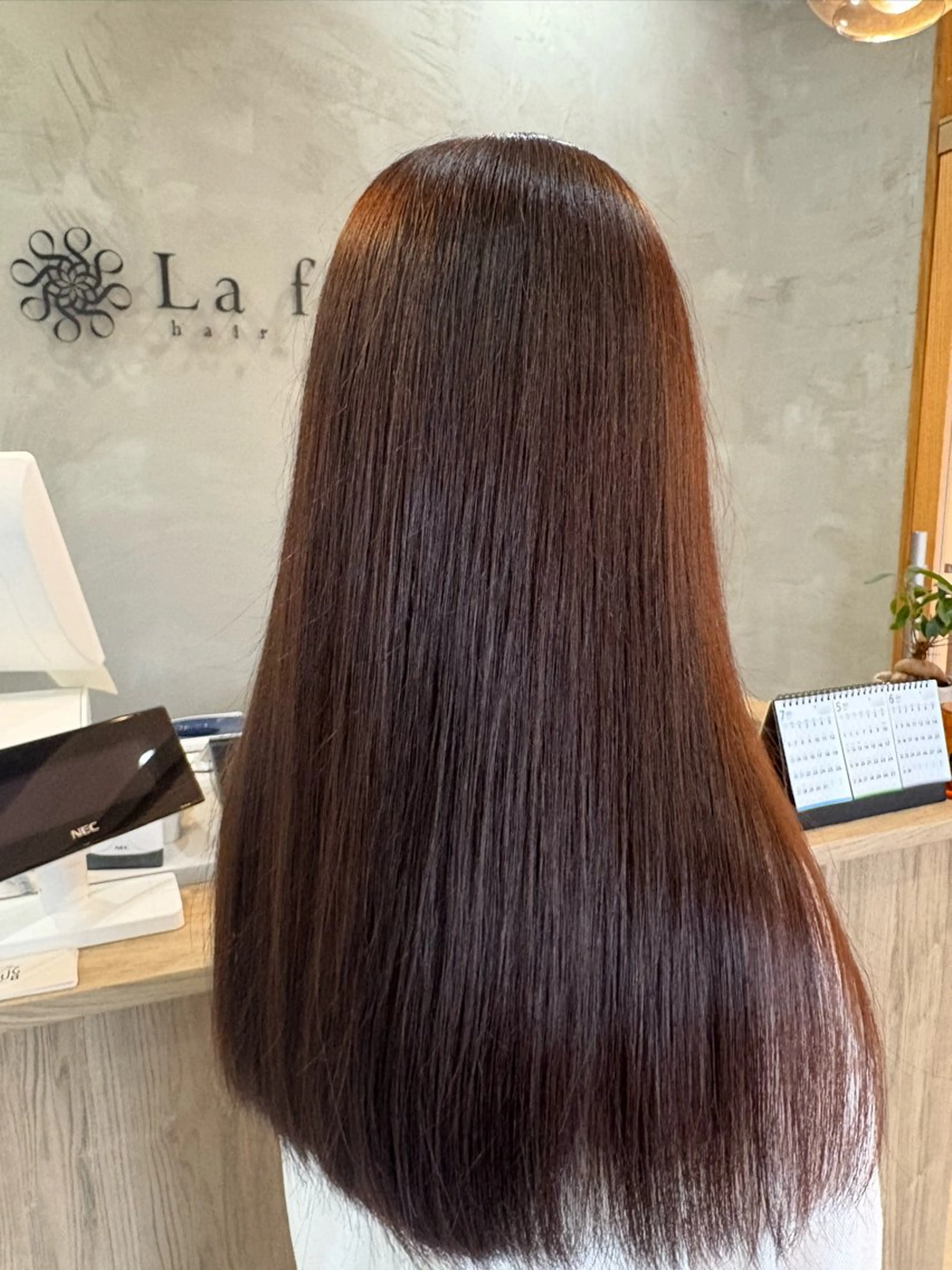 カラー 透明感カラー かわうち れなのヘアスタイル