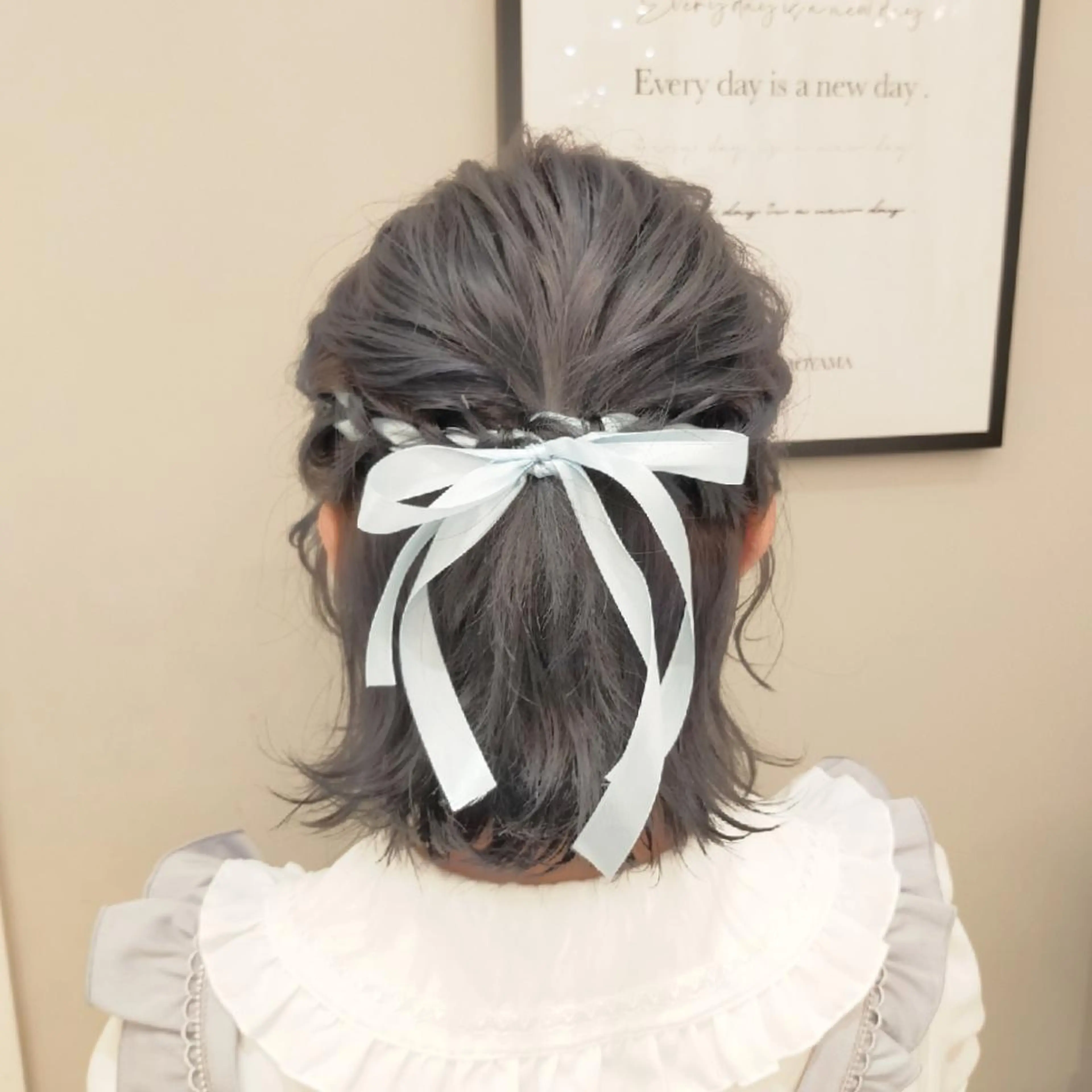 ショート ヘアアレンジ ハーフアップ AUBE HAIR shinjuku所属・🌺夏の褒められヘア 🌺 NAO のヘアスタイル