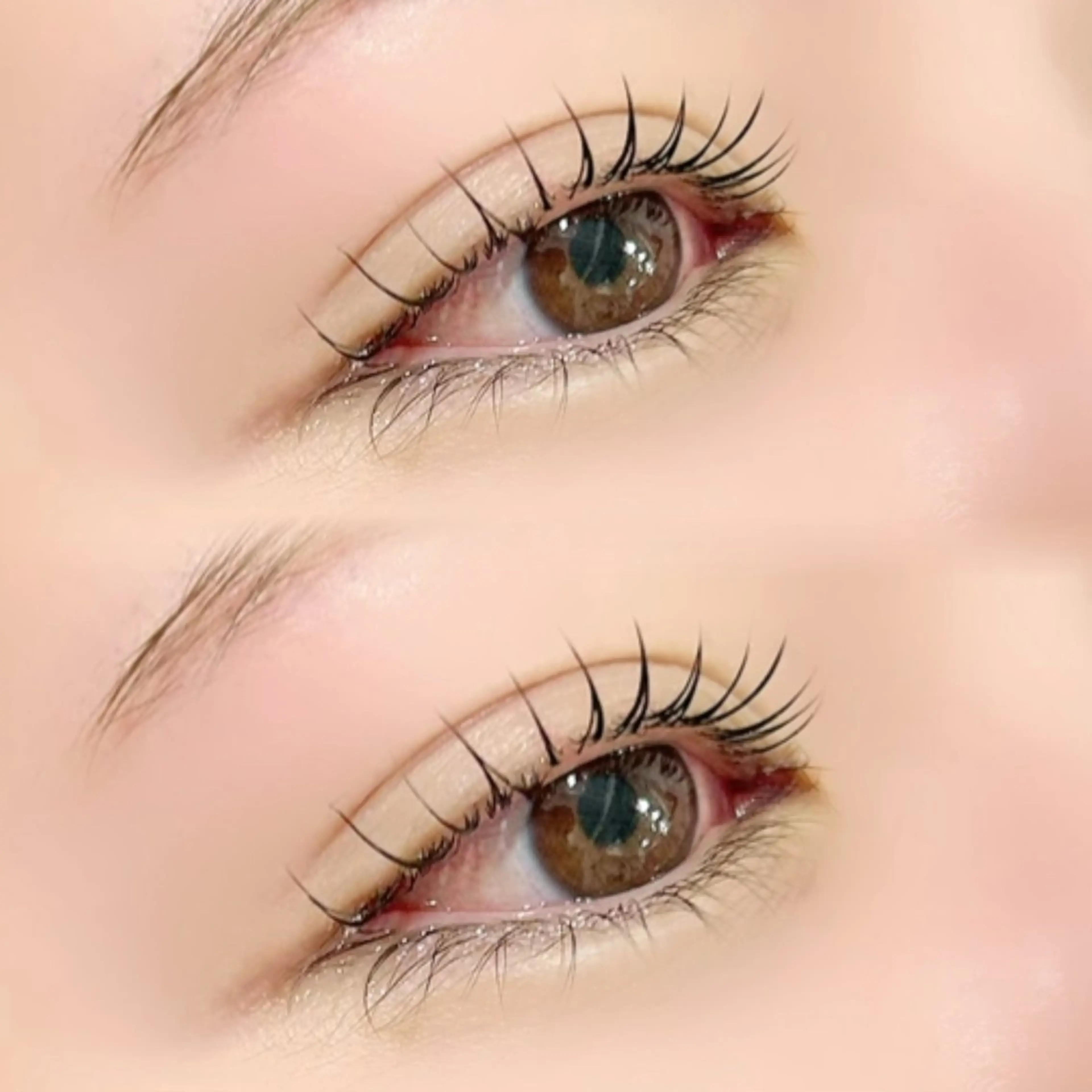 マツエク・マツパ ナチュラル パリジェンヌラッシュリフト まつげパーマ 一重×まつ毛パーマ 🤍ぱっちり ナチュラルりな🤍のマツエク・マツパデザイン