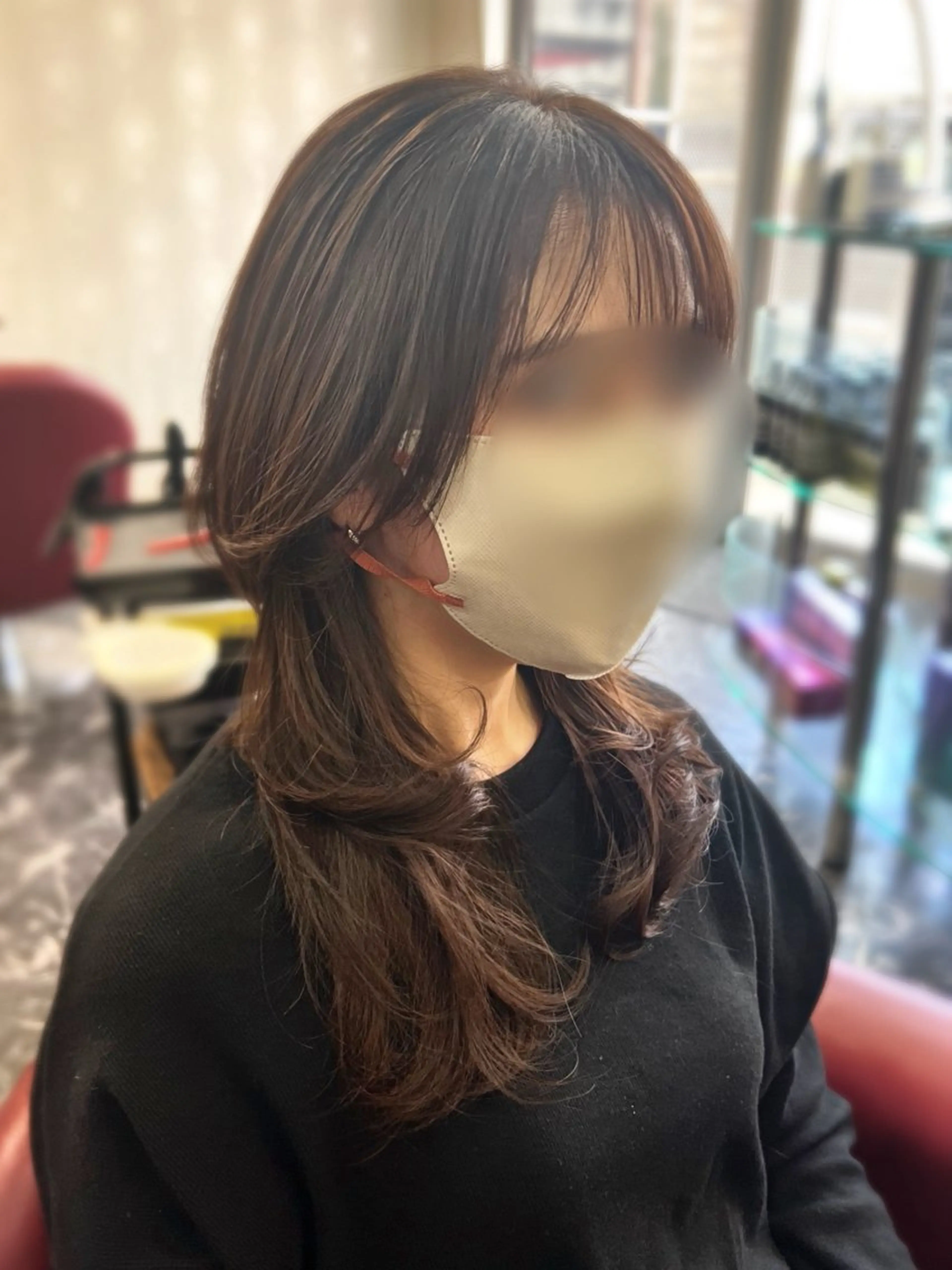 ミディアム 髪質改善 レイヤーカット トリートメント Seed 縮毛矯正専門店【髪質改善】所属・スーパーロング育成 💖田所のヘアスタイル