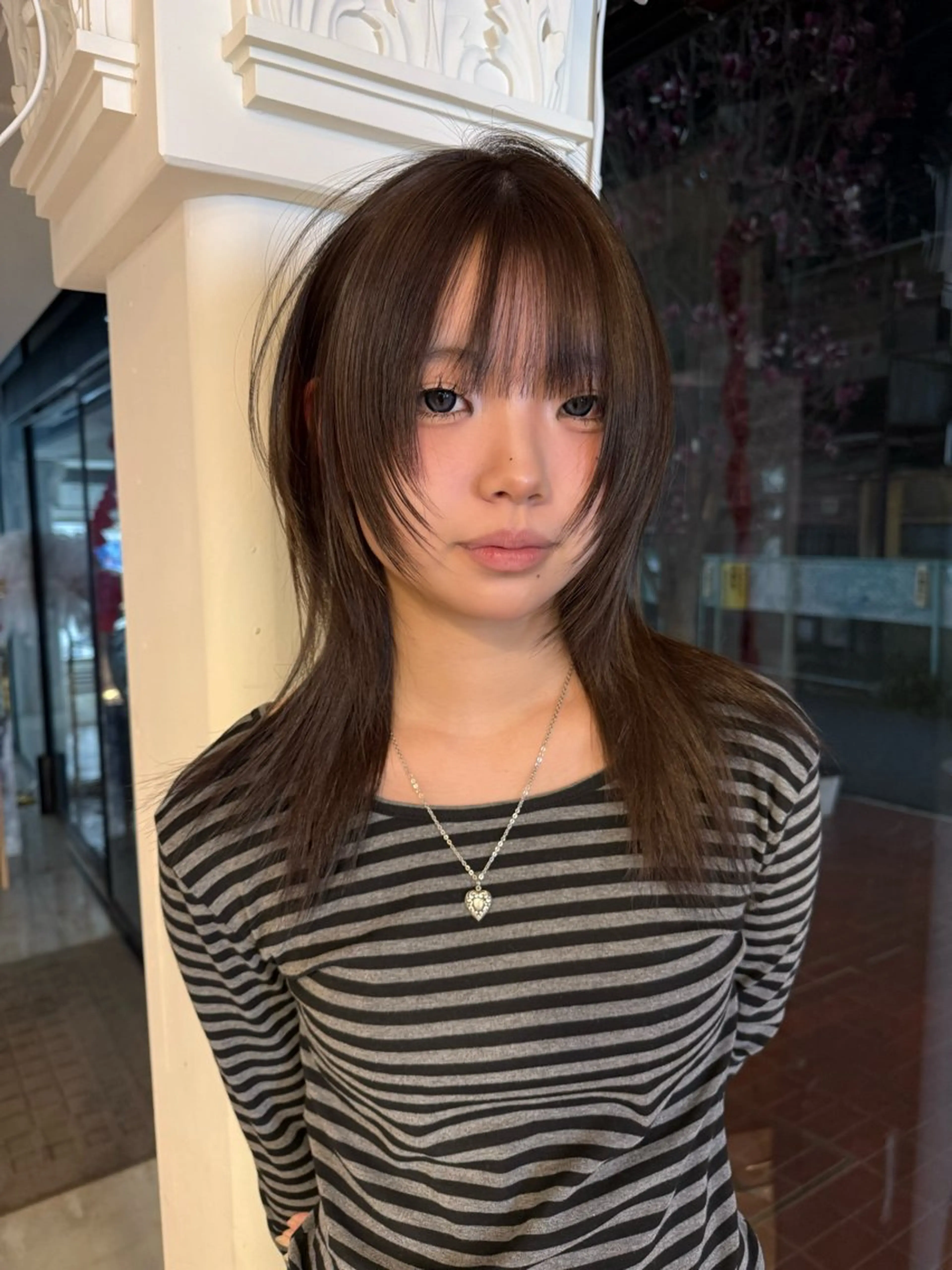 ミディアム カラー AI／原宿／ 透明感艶カラー/のヘアスタイル