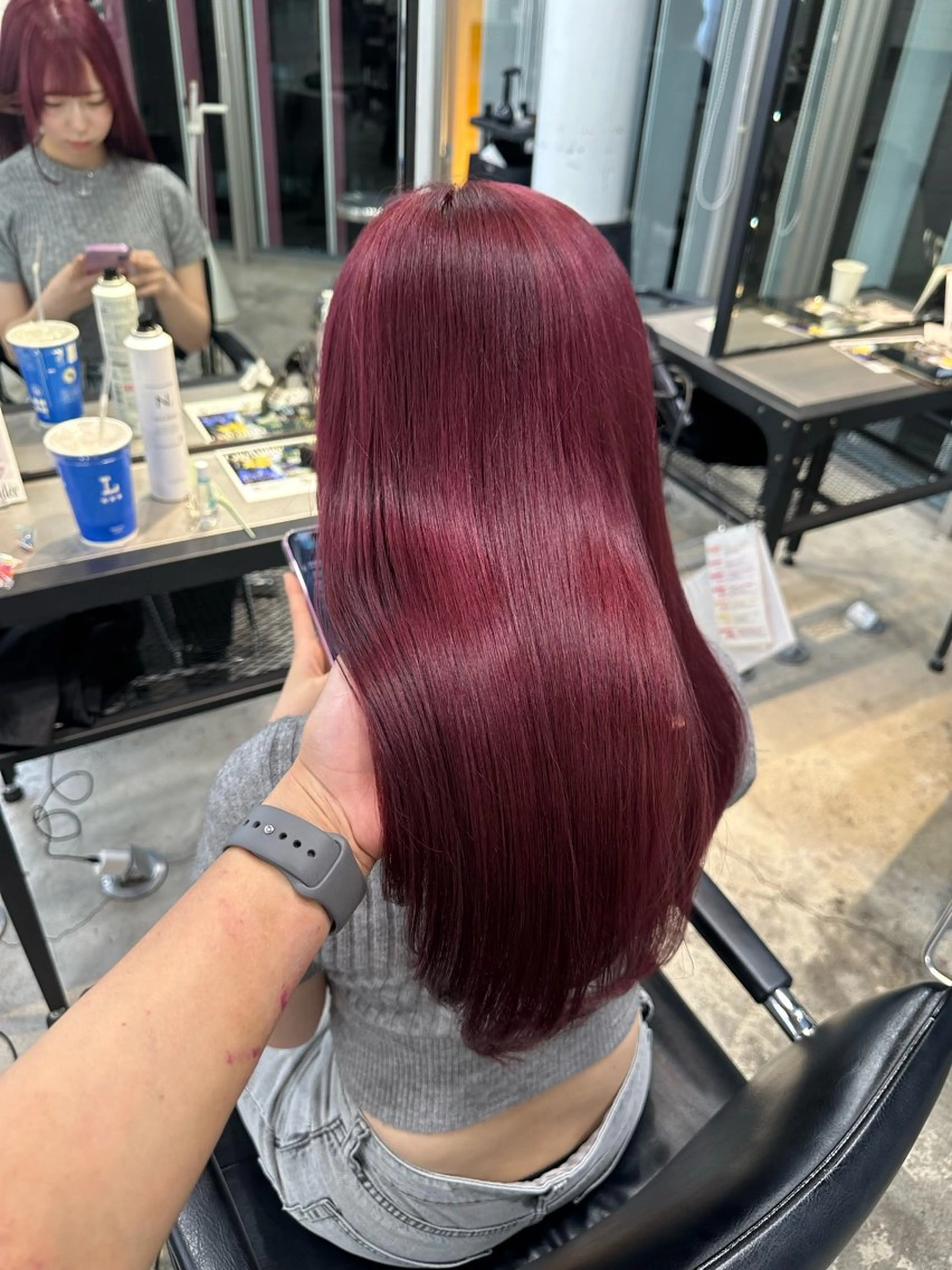 ロング カラー パーマ ヘアアレンジ メンズ 暖色💖ツヤ髪💖 masae🌼のヘアスタイル