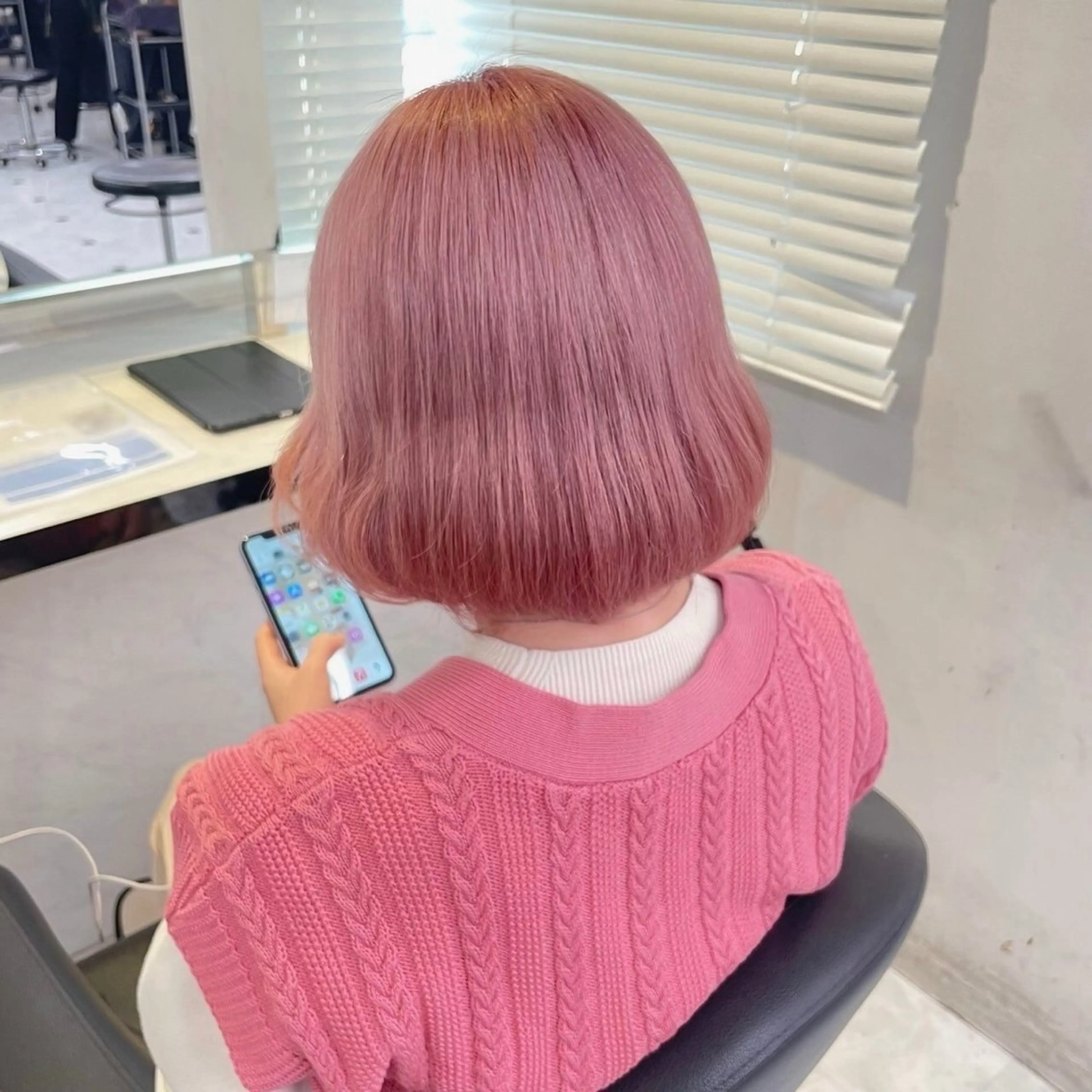 セミロング ヘアカラー 似合わせ艶カラー🪽 ひかる🪽のヘアスタイル