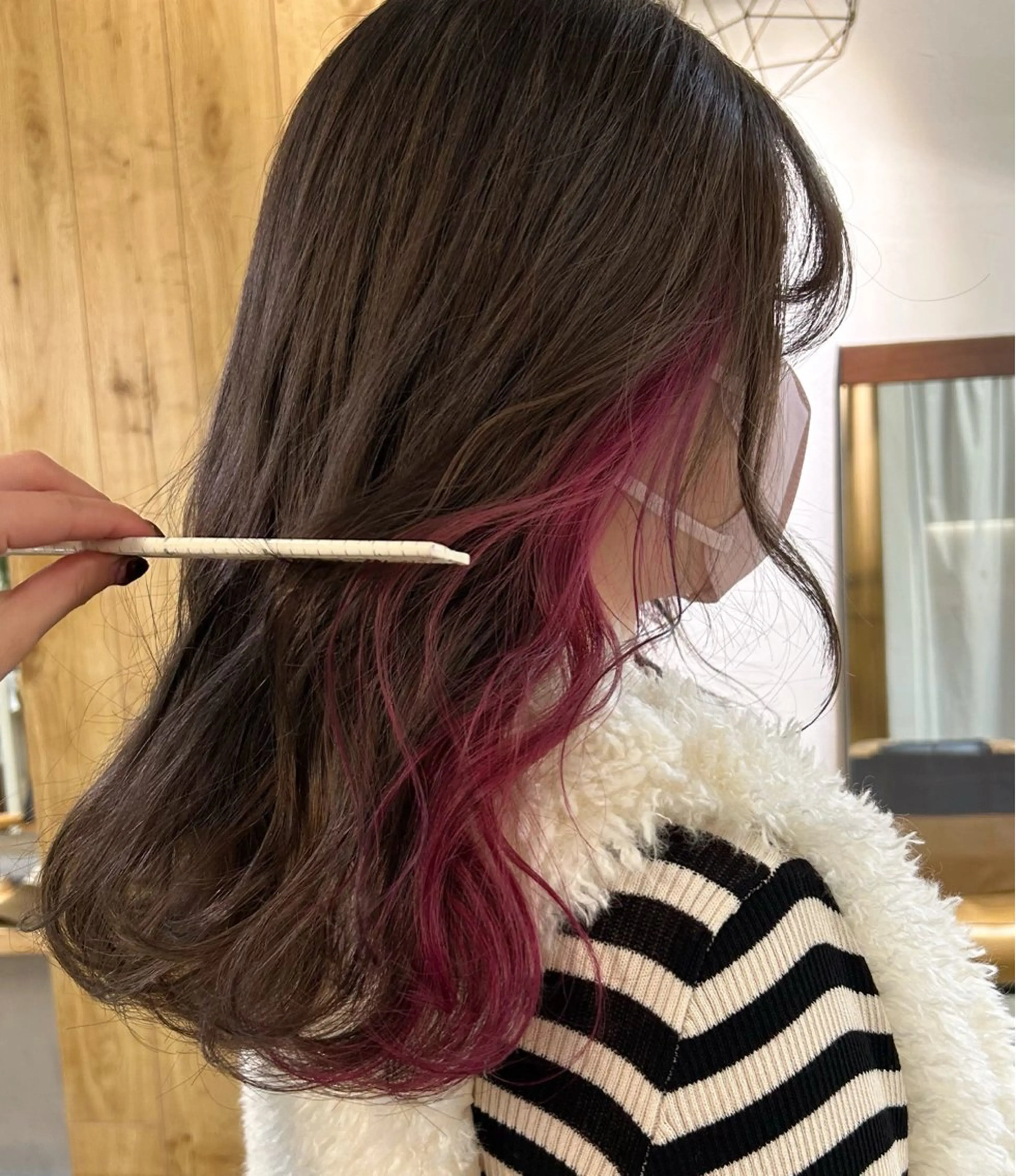 セミロング カラー ヘアカラー じゅわっと暖色カラー 🍊Moemiのヘアスタイル