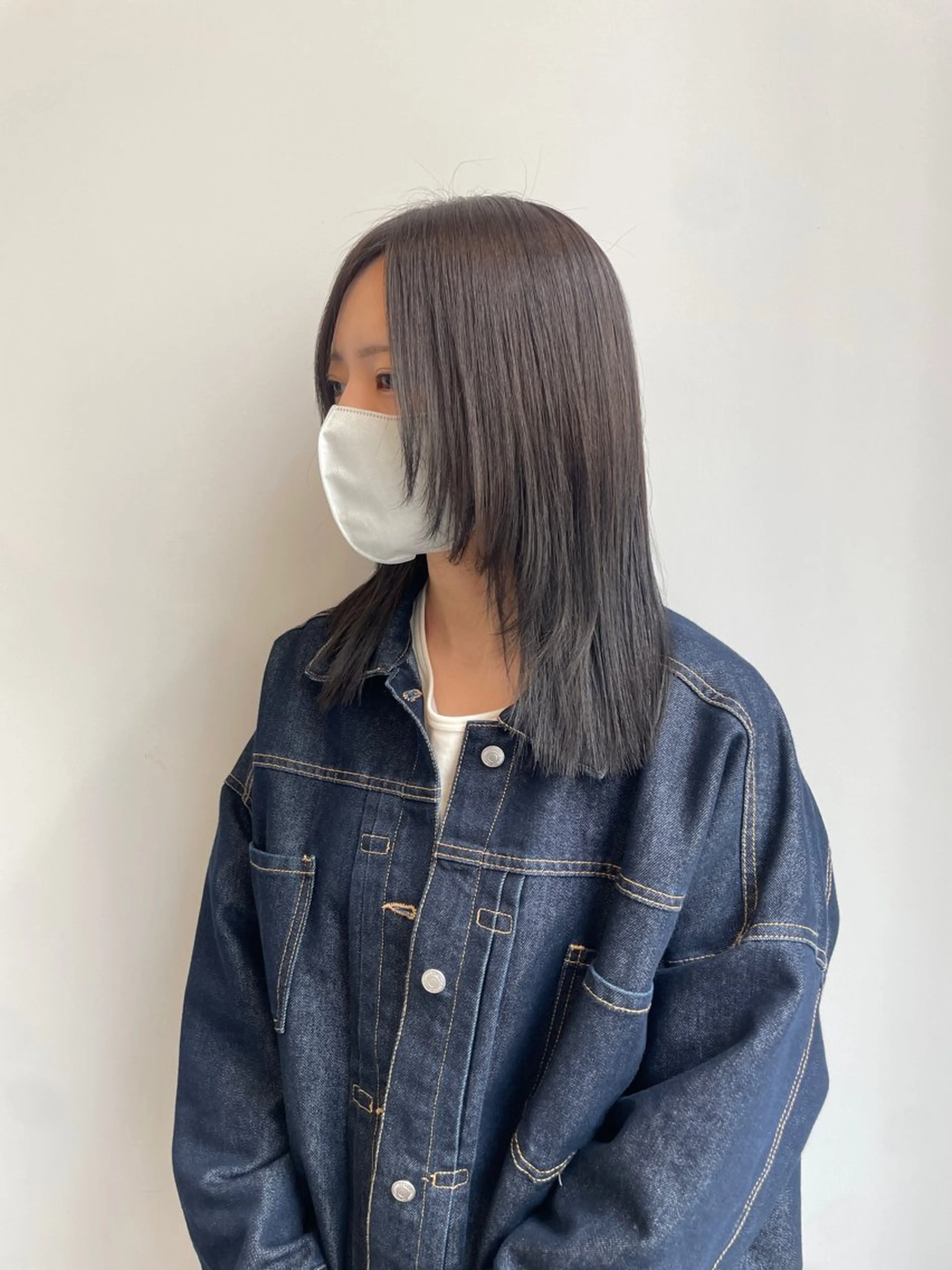 セミロング カラー カット ヘアカラー トリートメント ナチュラルカラー 児玉優香のヘアスタイル