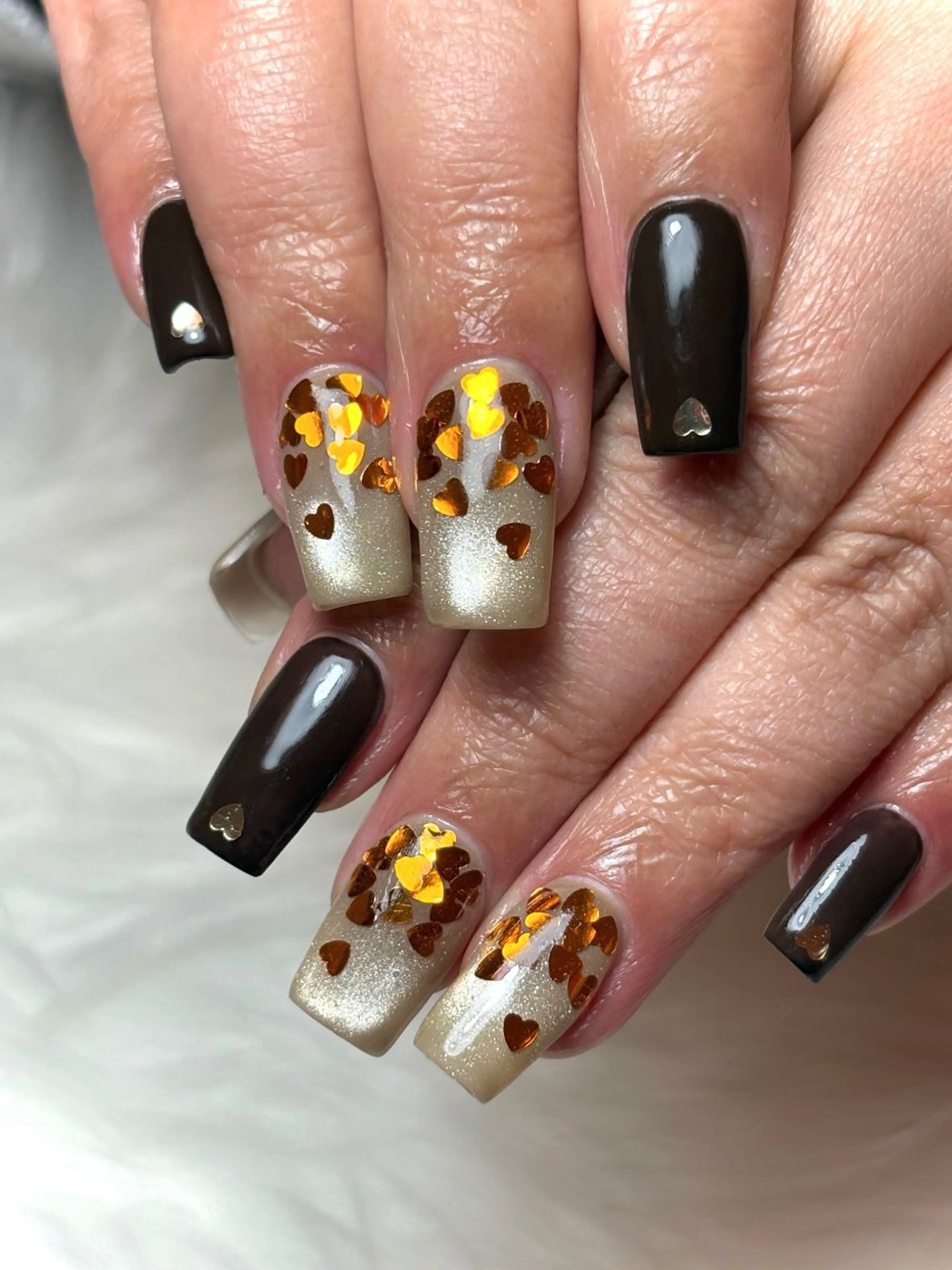 ネイル ガーリー ハート ハンドネイル Le:M nail Mikuのネイルデザイン