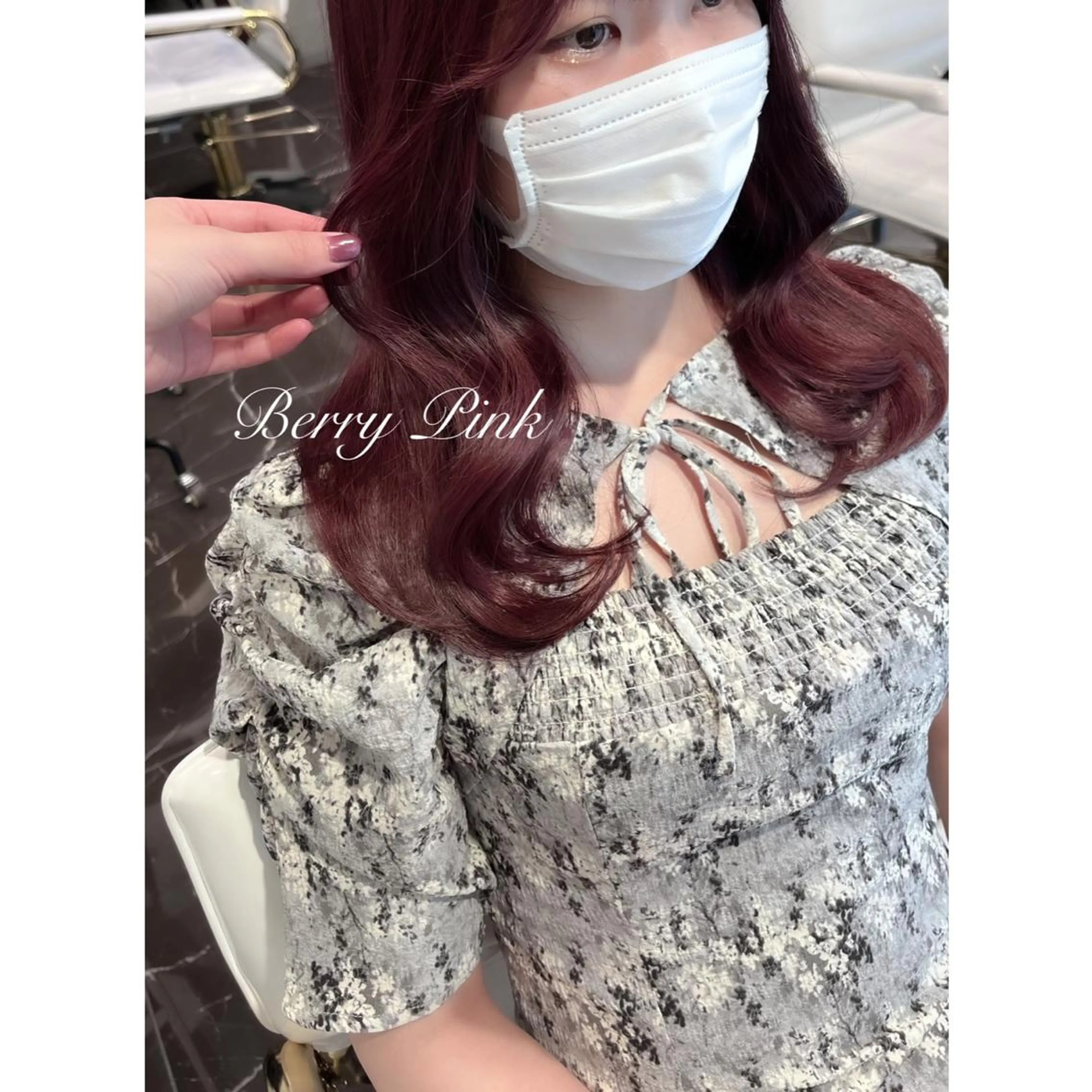 セミロング カラー ブリーチ ヘアカラー miyu /トレンド カラー×艶髪のヘアスタイル