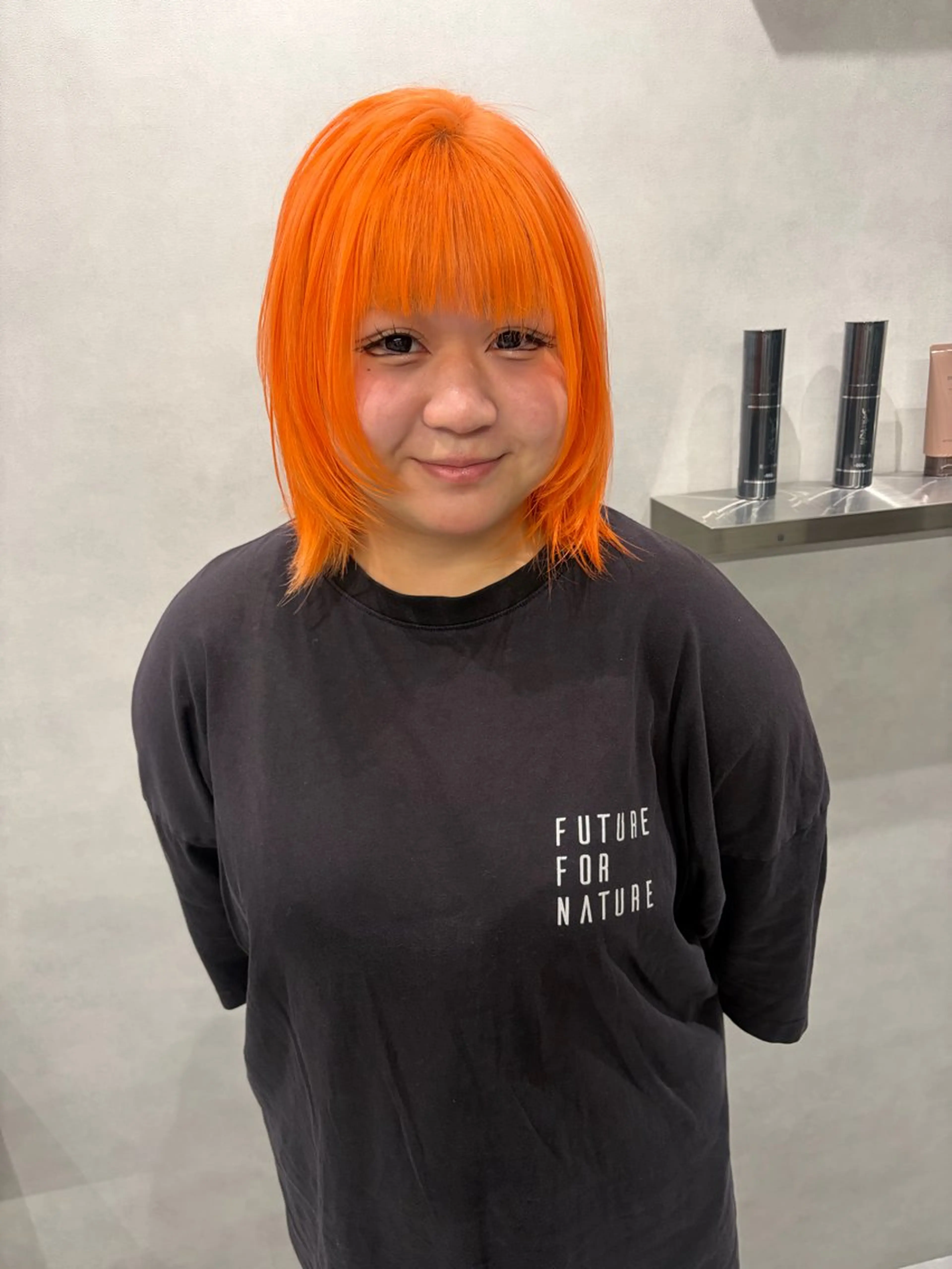 ミディアム カラー カット ヘアカラー Maria 梅田/デザインカラーのヘアスタイル