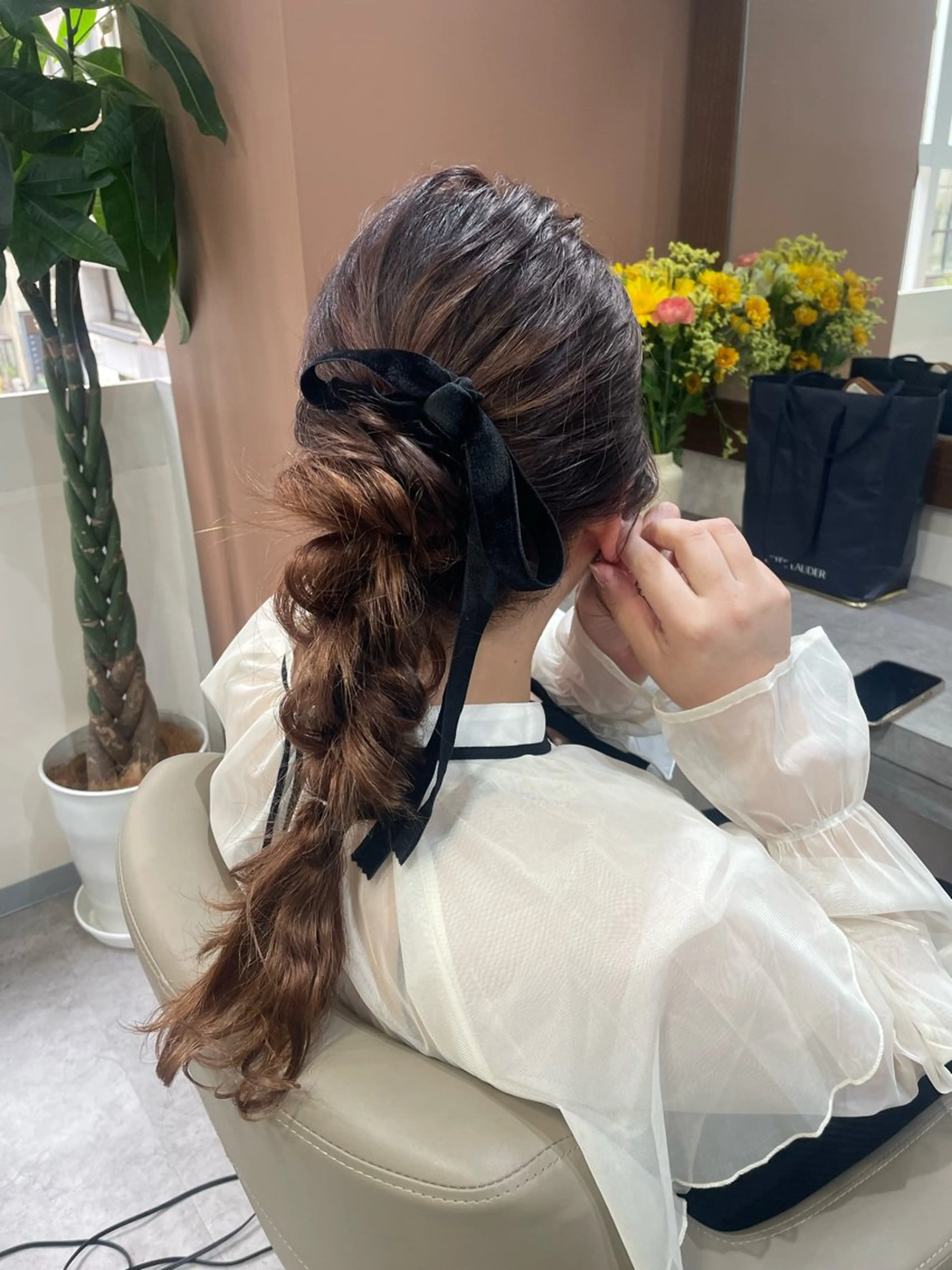 セミロング ヘアセット 韓国風パーマ/ヘア セット/店長みづきのヘアスタイル