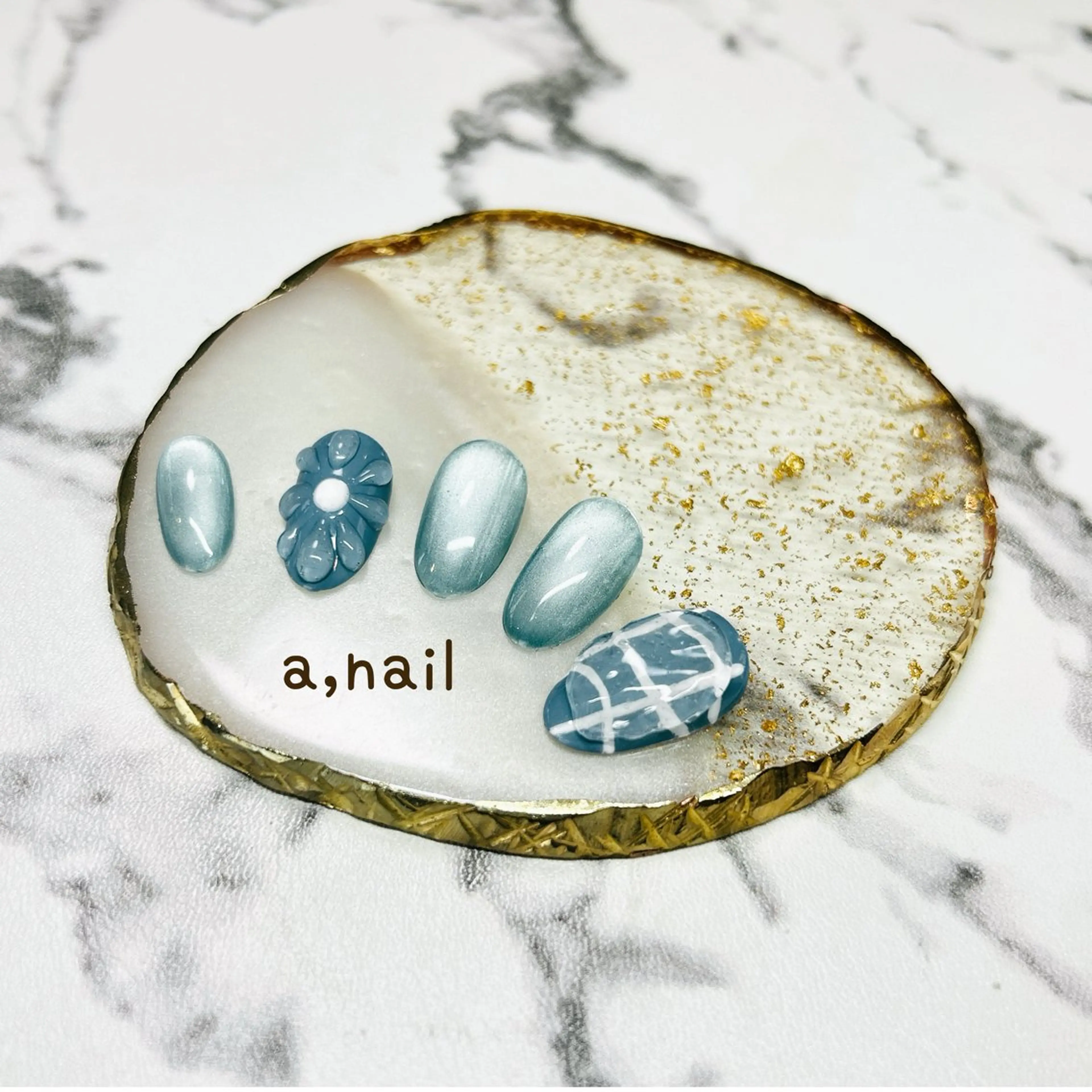 ネイル フラワーネイル キラキラネイル マグネットネイル ぷっくりネイル シンプルネイル ハンドネイル ネイルサロン エーネイルのネイルデザイン