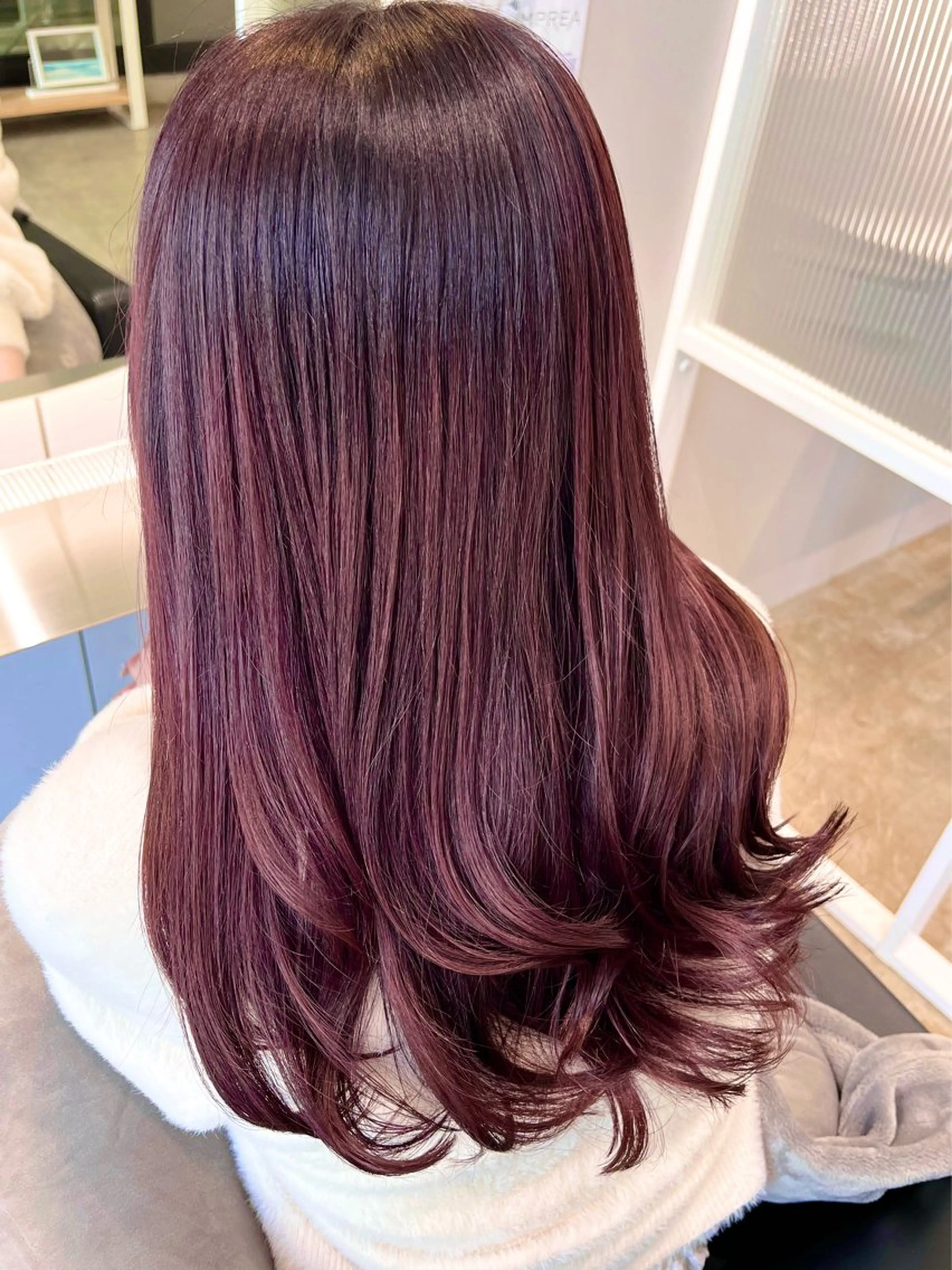 セミロング カット ヘアカラー 徳永 大樹のヘアスタイル