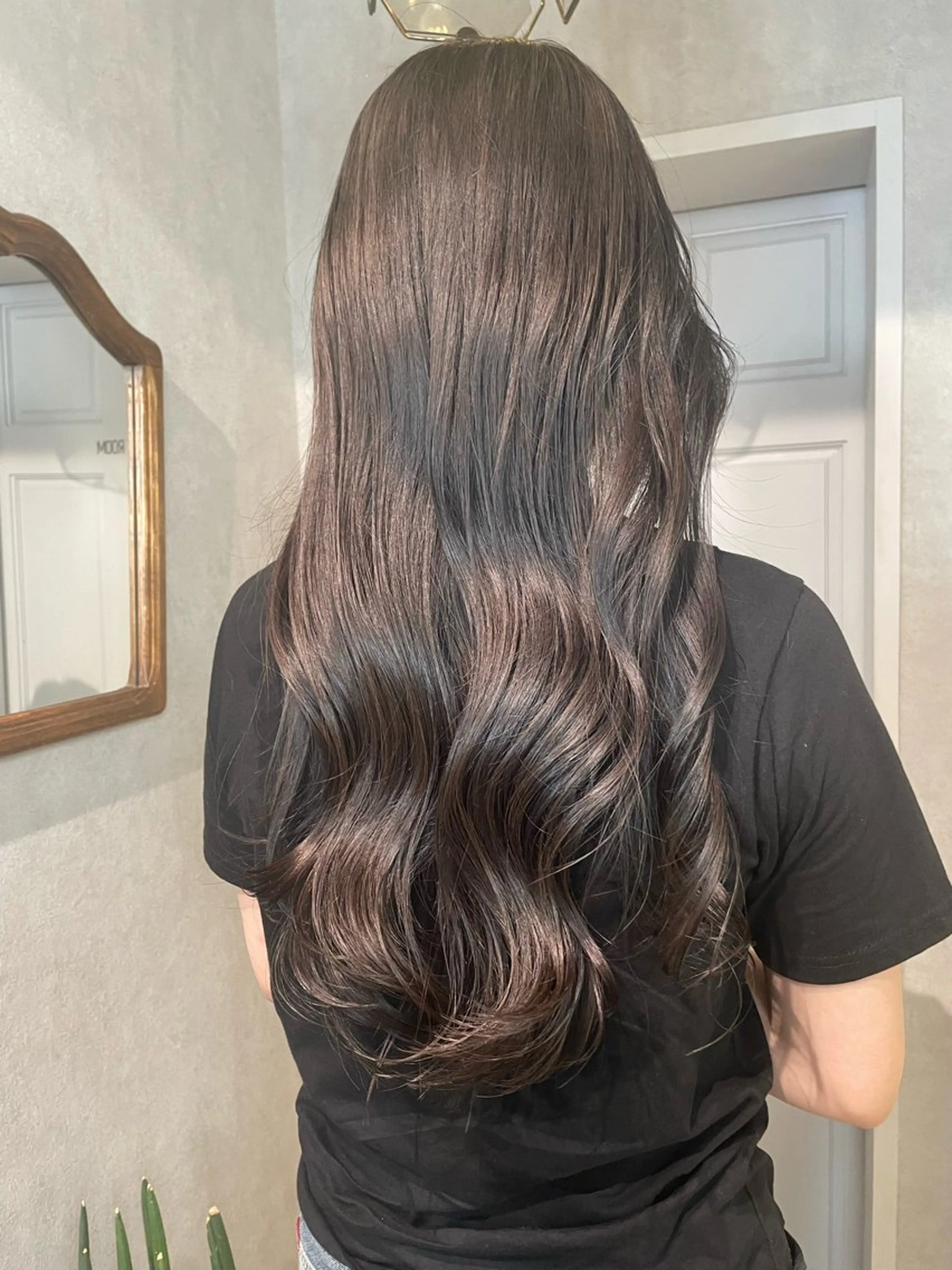 ロング ‪るか/‪透明感 カラー/アレンジのヘアスタイル