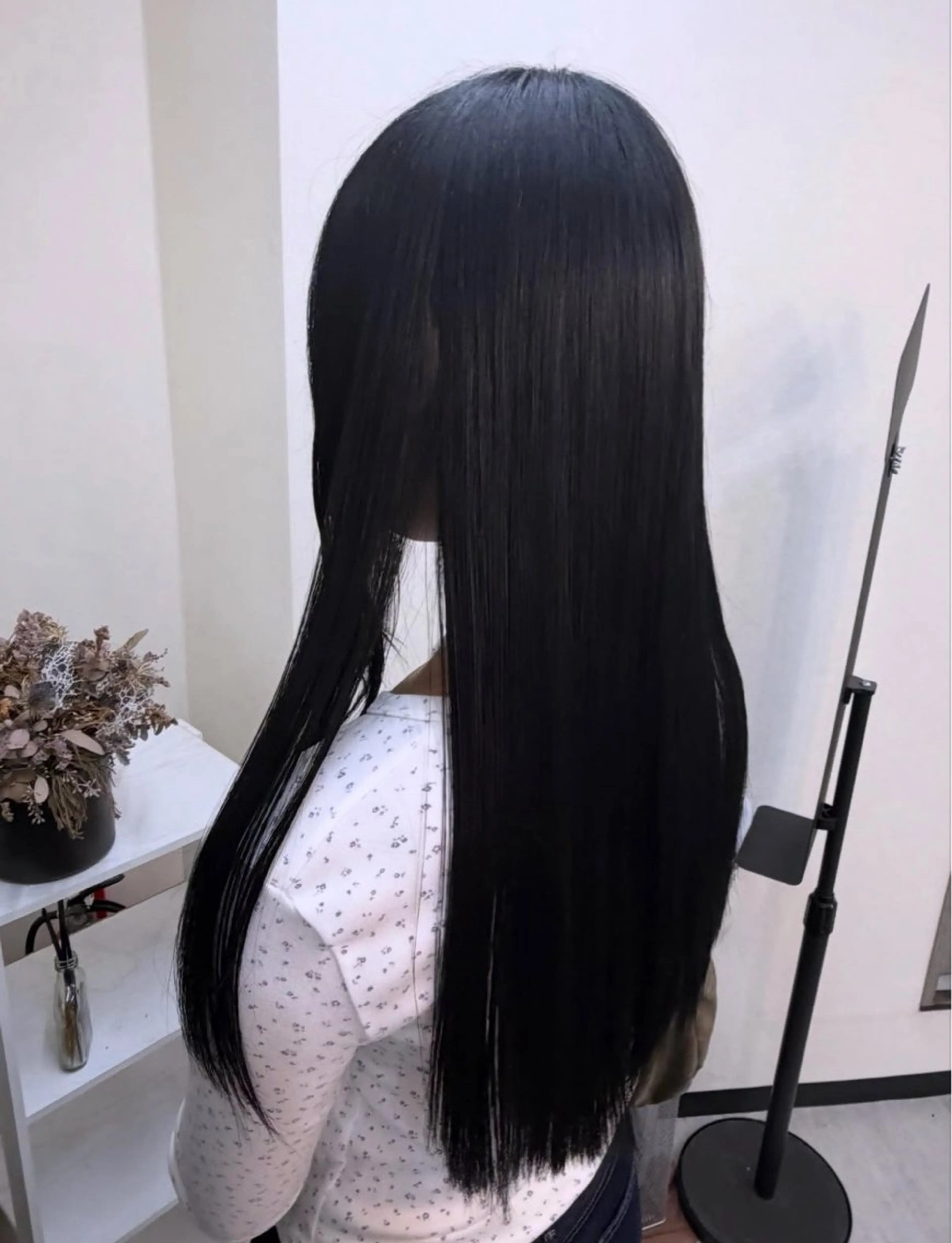 ロング カラー 黒髪 .•♬ ハルナ.•♬のヘアスタイル