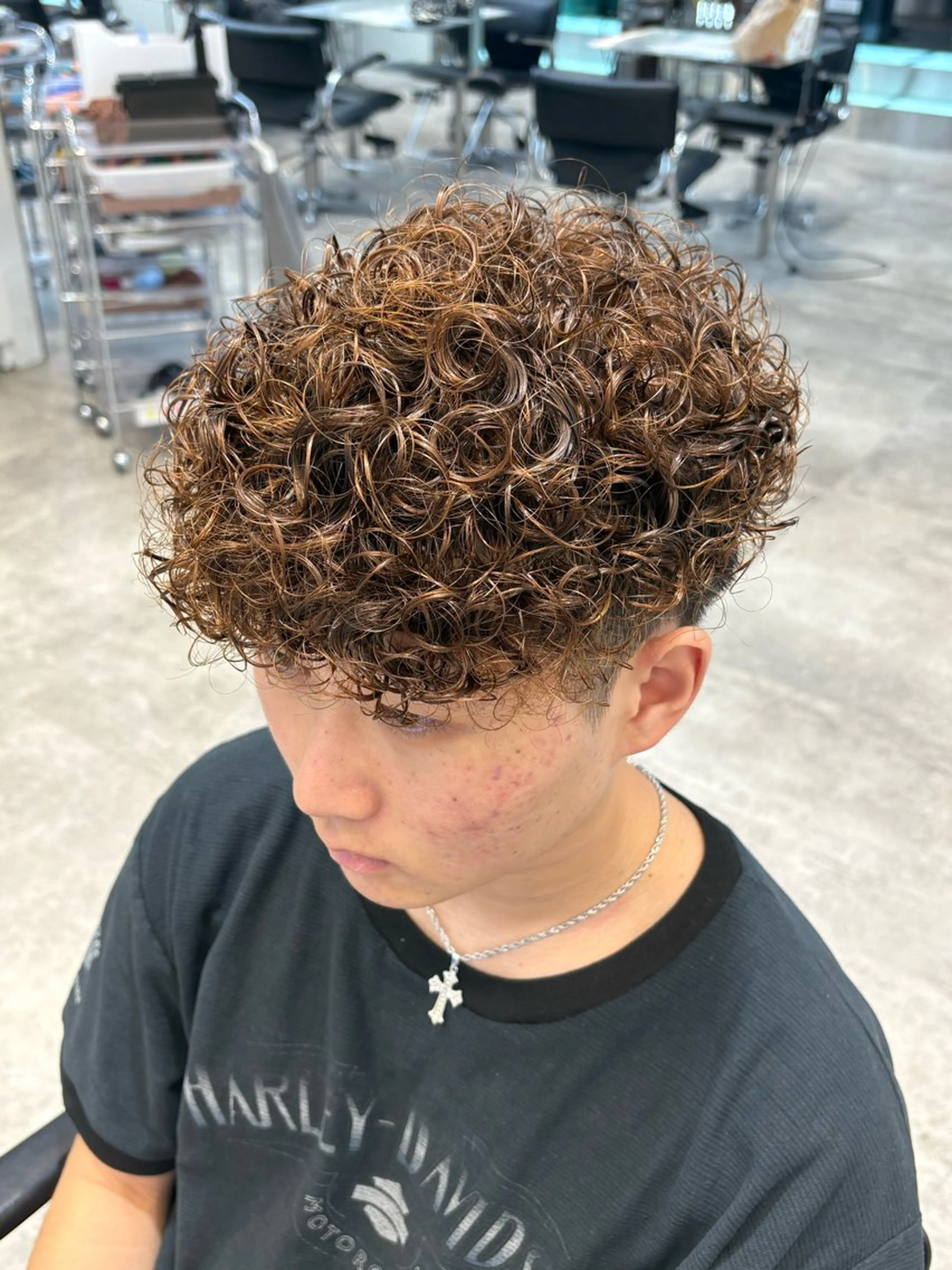 パーマ メンズ カット パーマ fifth 武正 琉生のヘアスタイル