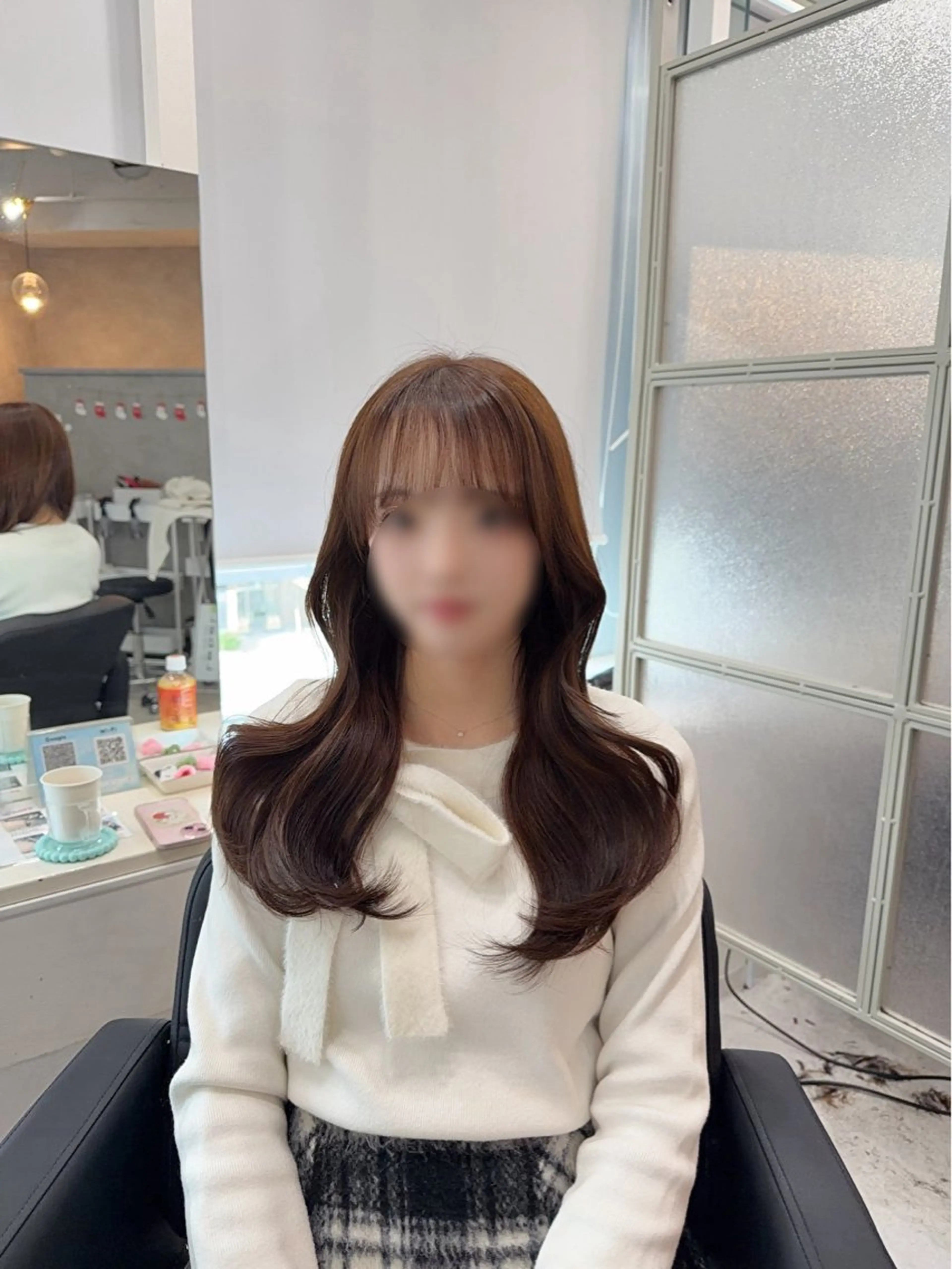 ロング カラー 韓国風ヘア カット ヘアカラー トリートメント 韓国ヘア/髪質改善 /natsuki🧸のヘアスタイル