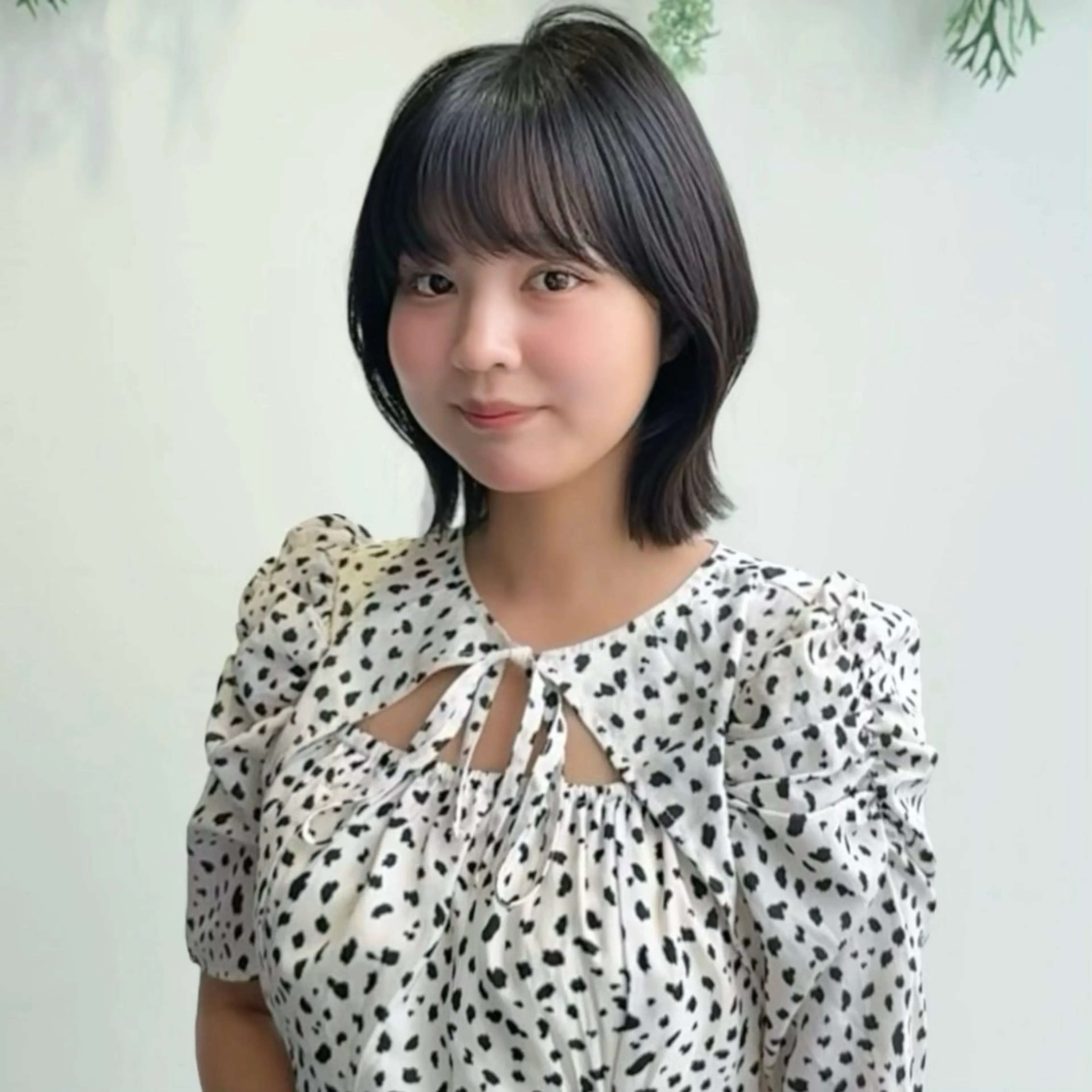 ミディアム お悩み改善ボブ 顔まわりカット/こうのヘアスタイル