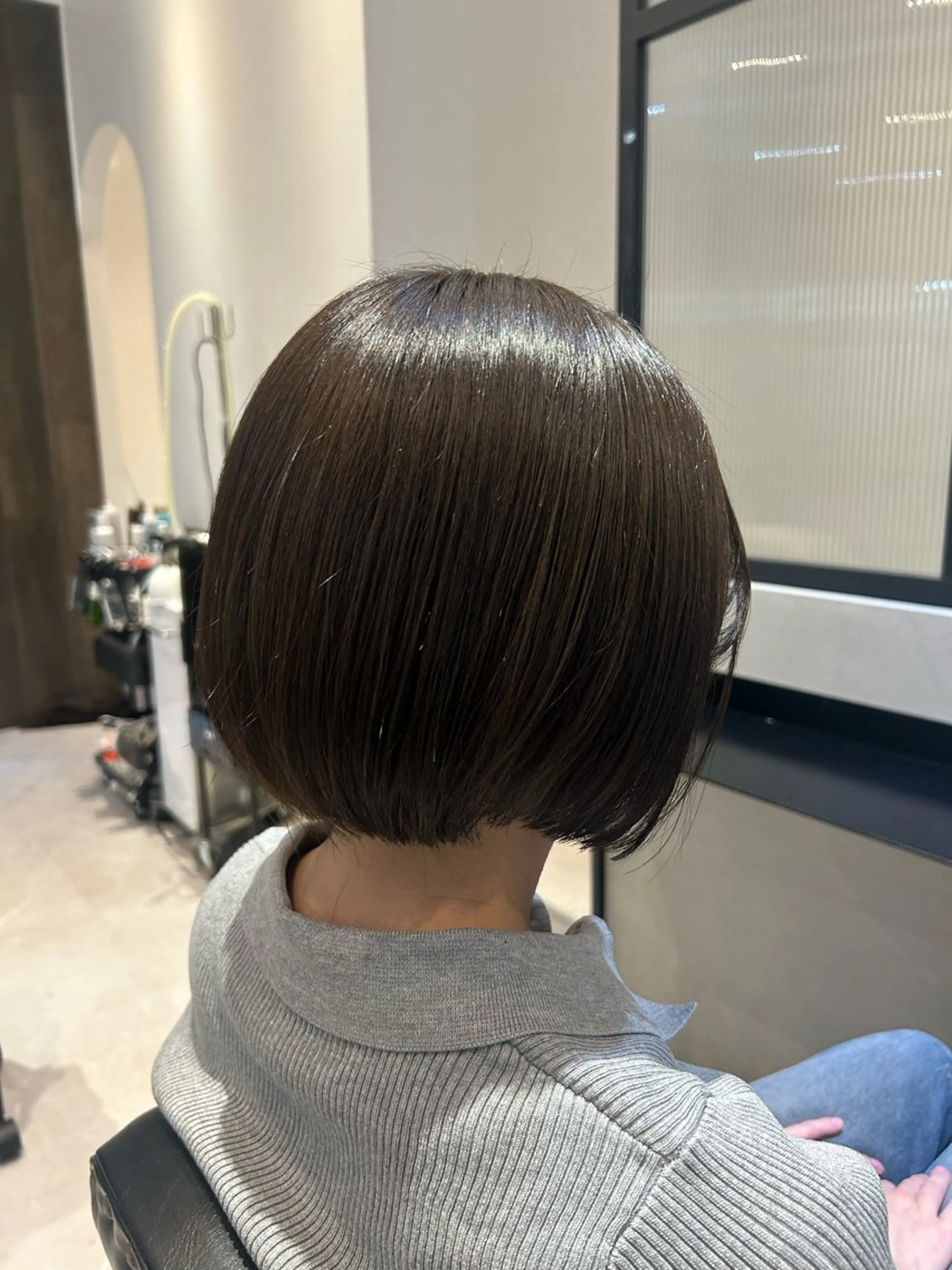 ショート カラー 髪質改善 カット ヘアカラー トリートメント 縮毛矯正/カット/ 韓国ヘア/蛯原🍤のヘアスタイル