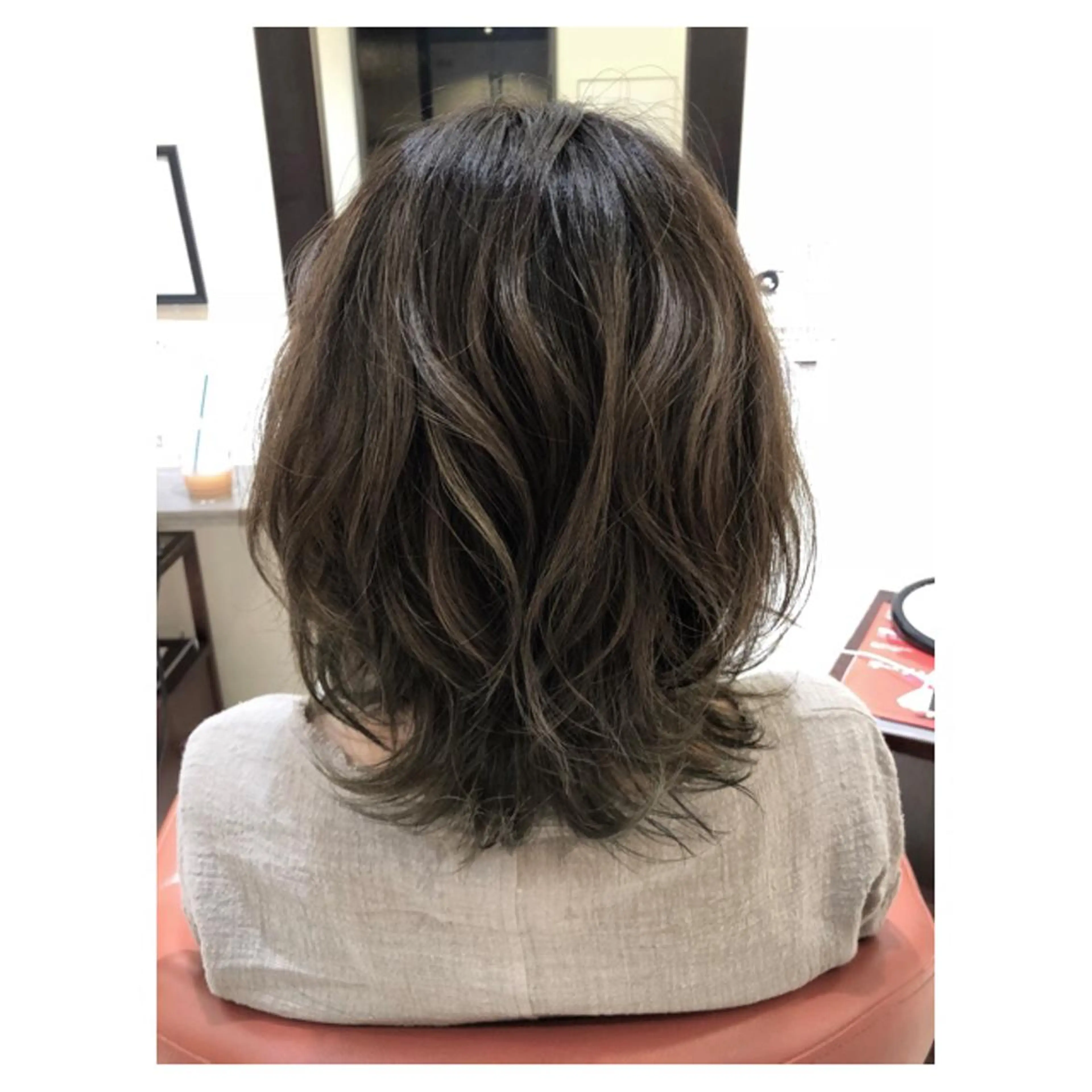 ミディアム カラー ブラウンカラー ハイライトカラー ハイライト 🦋NAKAMURA 🦋のヘアスタイル