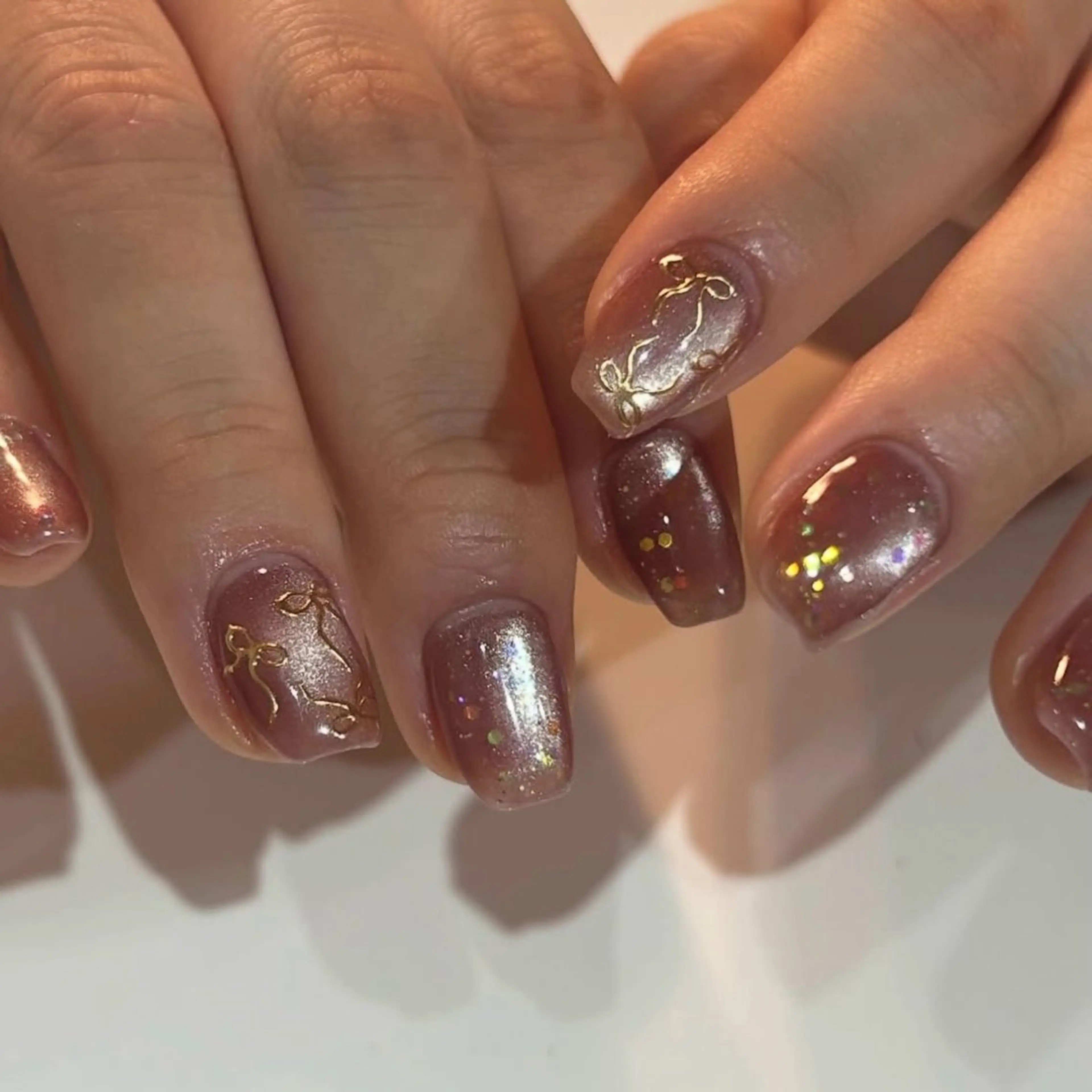 ネイル ラメ(グリッター) マグネットネイル ハンドネイル Nail Salon Spring St.【スプリングストリート】所属・Nail salon Spring St.のネイルデザイン