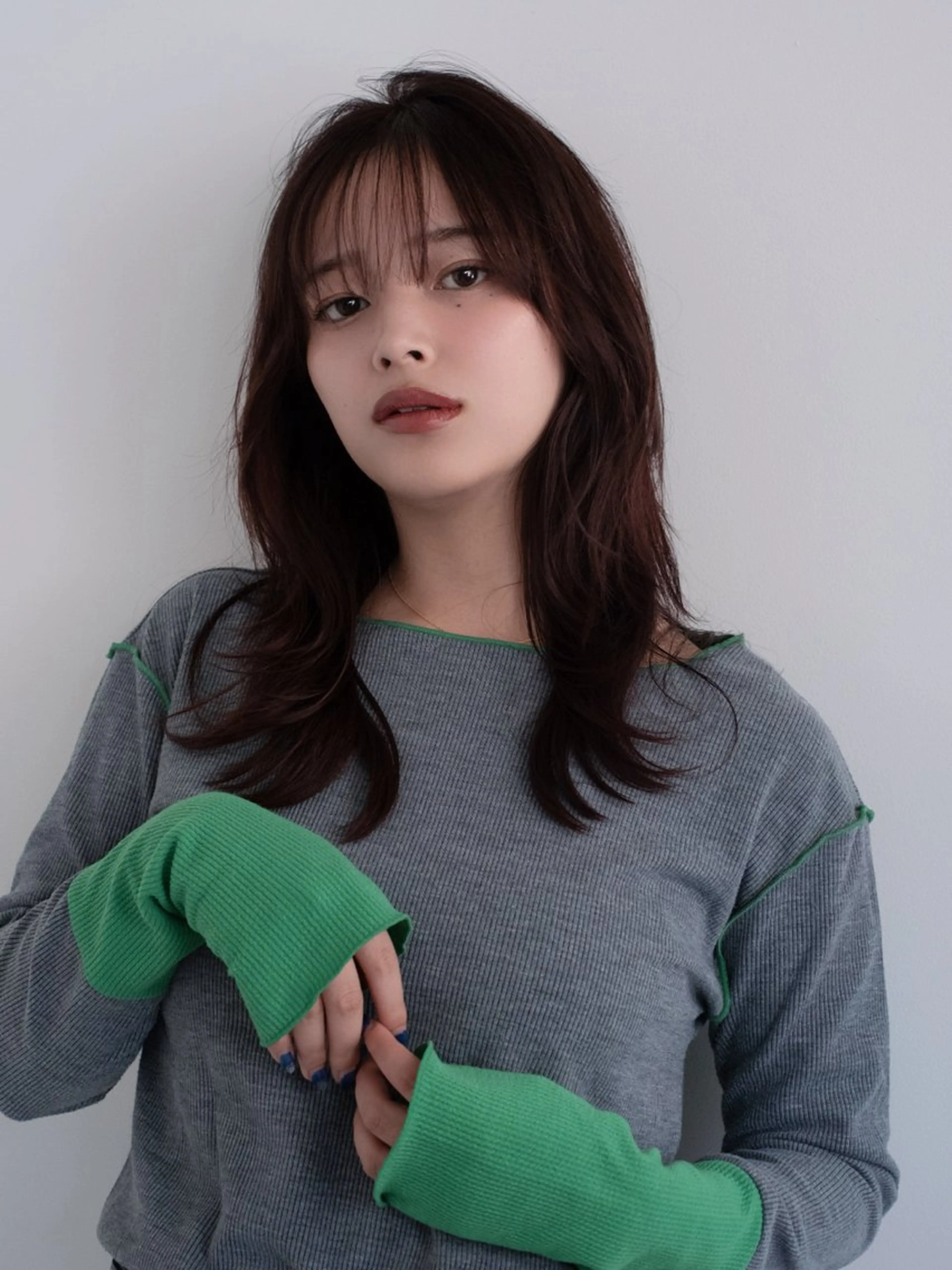 セミロング カット トリートメント ショウタ/レイヤーカ ット/透明感カラーのヘアスタイル