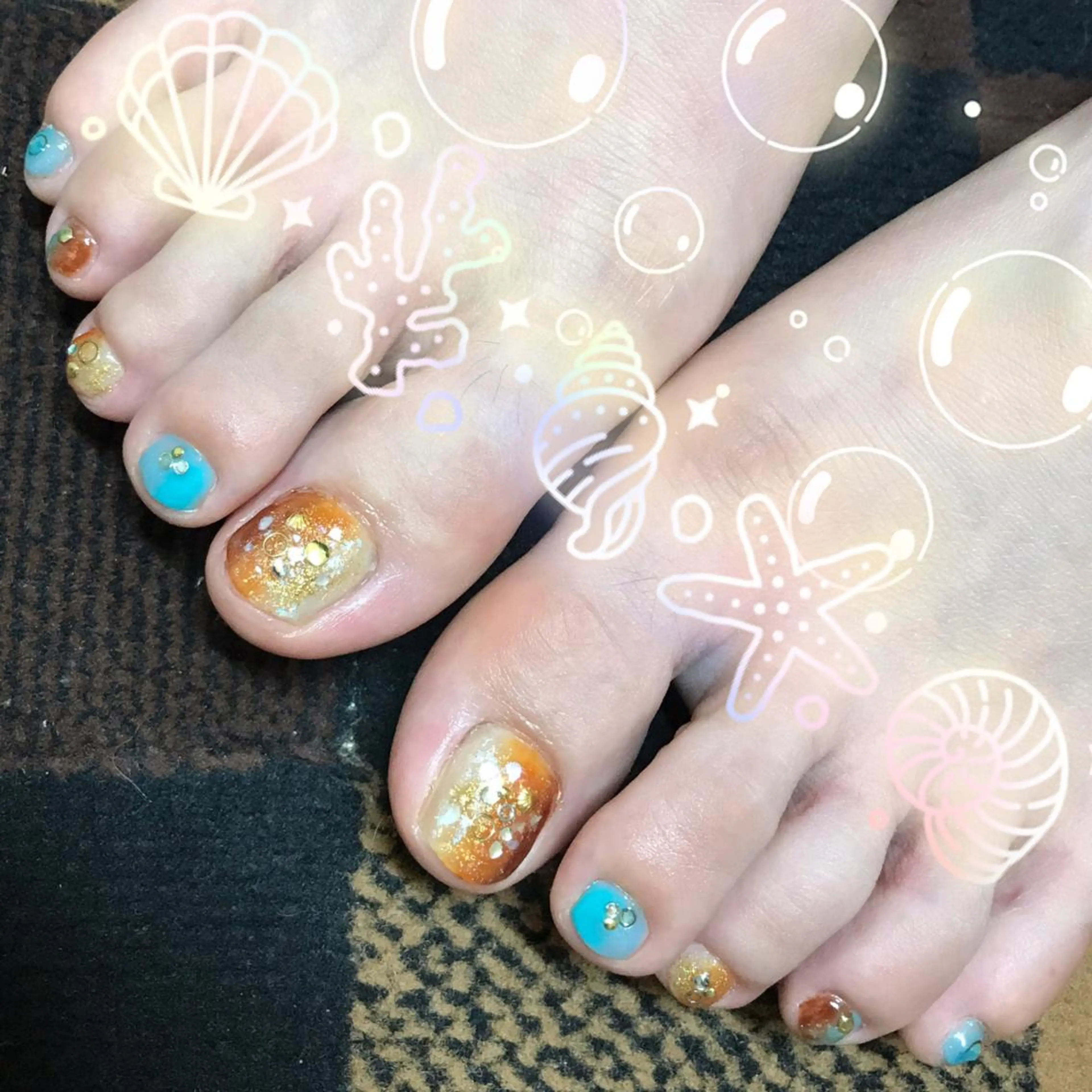 ネイル フットネイル 田口 美奈のヘアスタイル