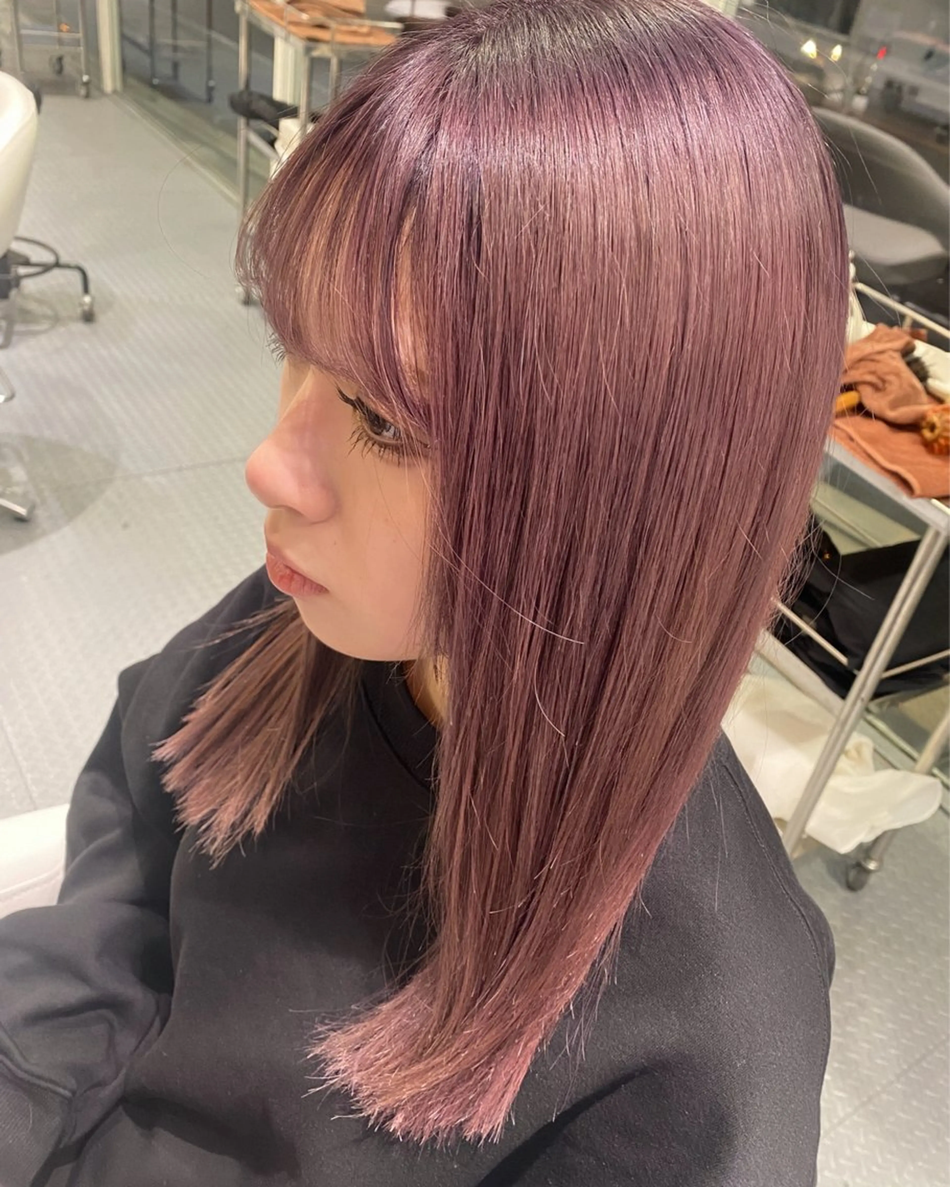 カラー ベージュカラー ラベンダーカラー ラベンダーピンク ピンクカラー ピンクベージュ ヘアカラー 伏見/Le Riow SUMIREのヘアスタイル