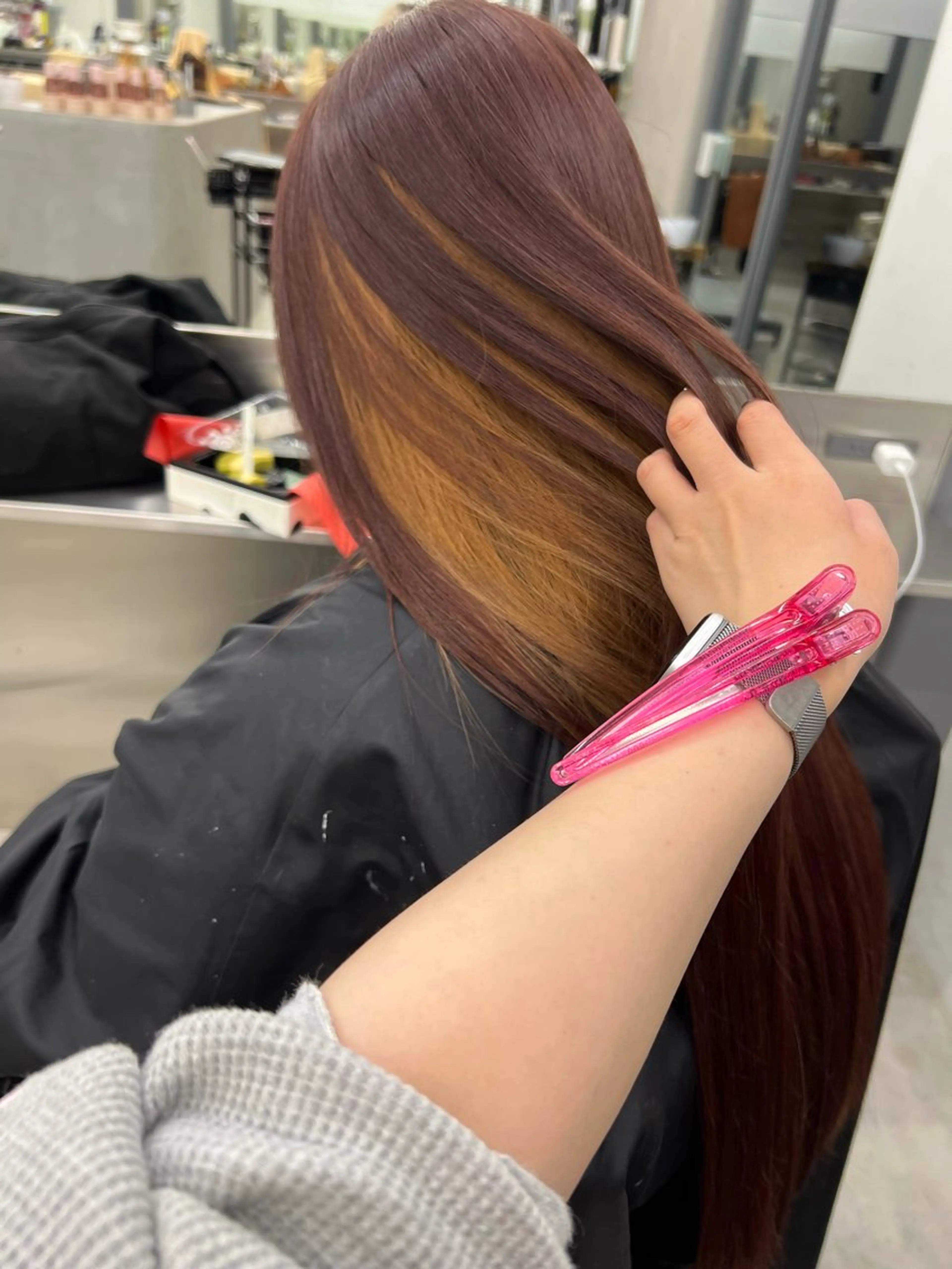 ロング カラー ヘアカラー ニュアンスカラー🫧 🎀森伶奈/髪質改善のヘアスタイル